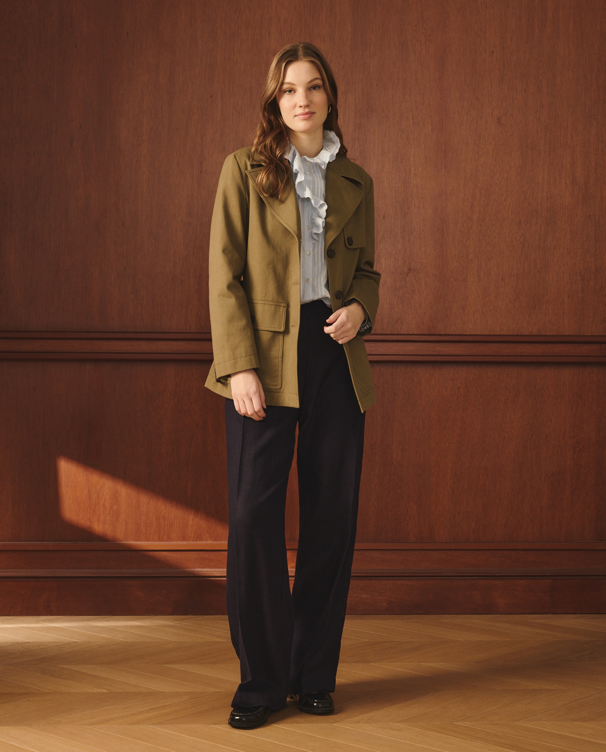 Parka Tipo Casaco Safari 520 Caqui-1