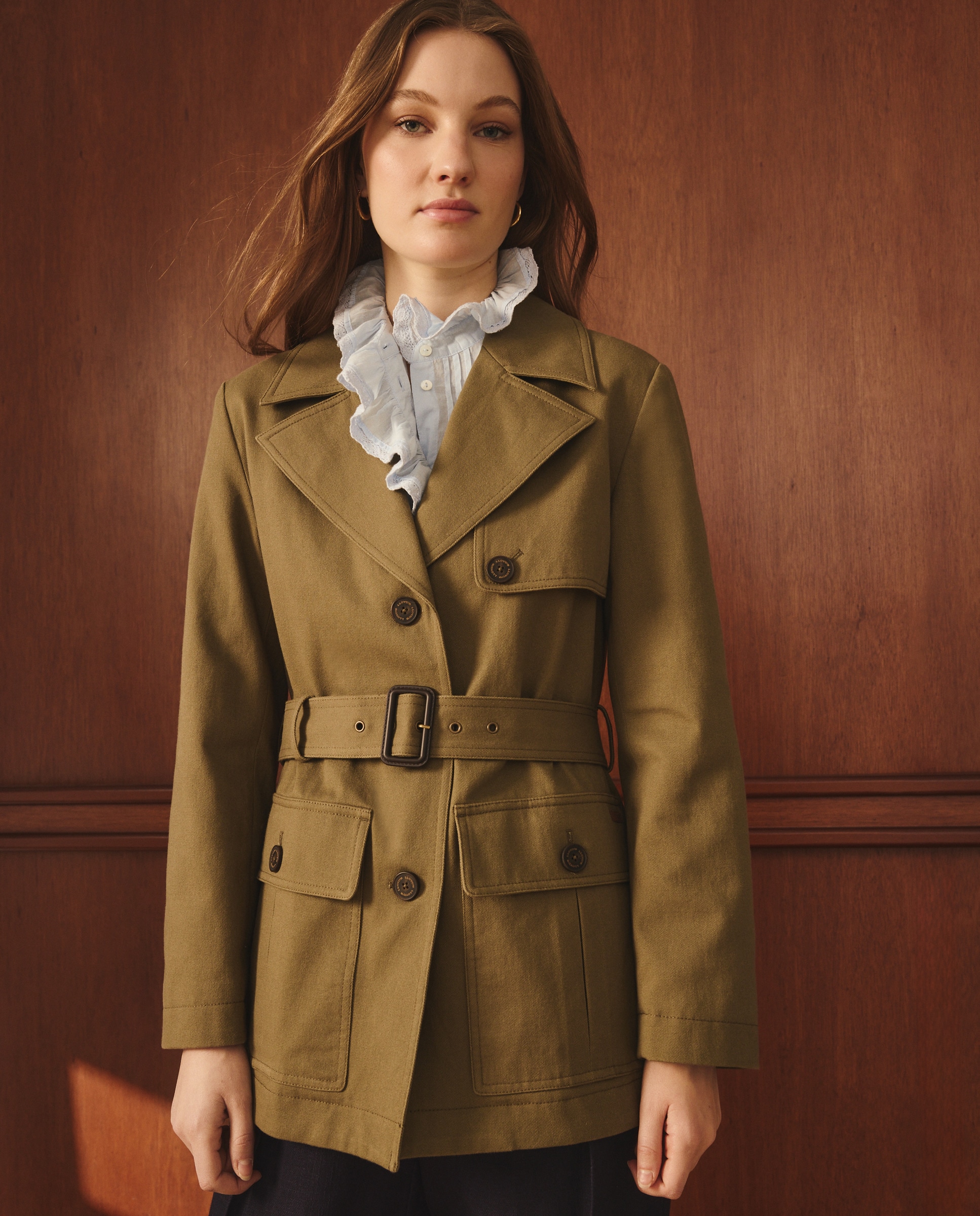 Parka Tipo Casaco Safari 520 Caqui-2