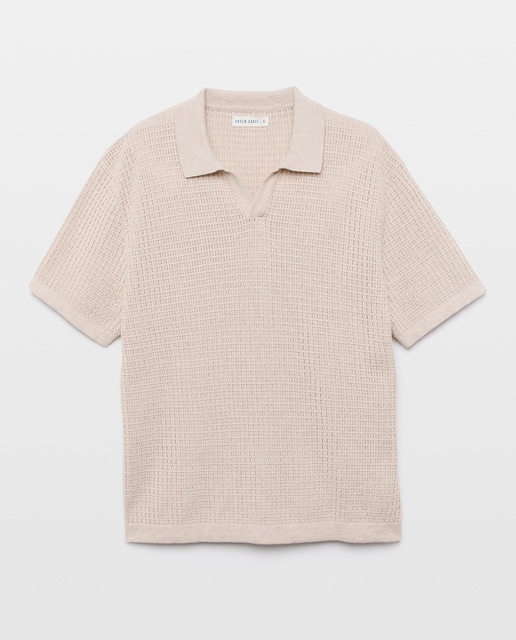 Imagem 0 de Polo de Tricot com Manga Curta e Estrutura