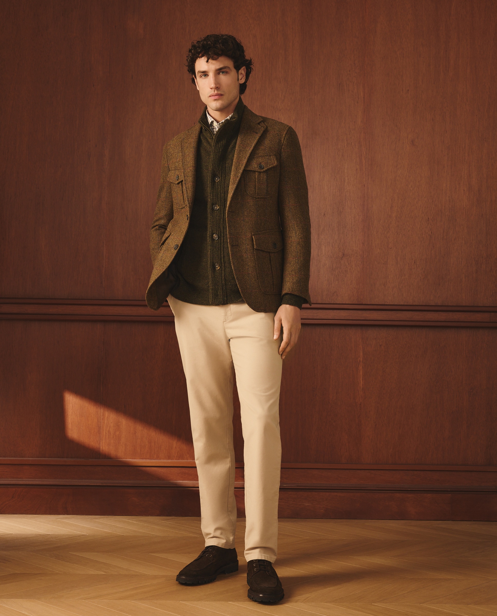 Casaco Tweed Castanho-1