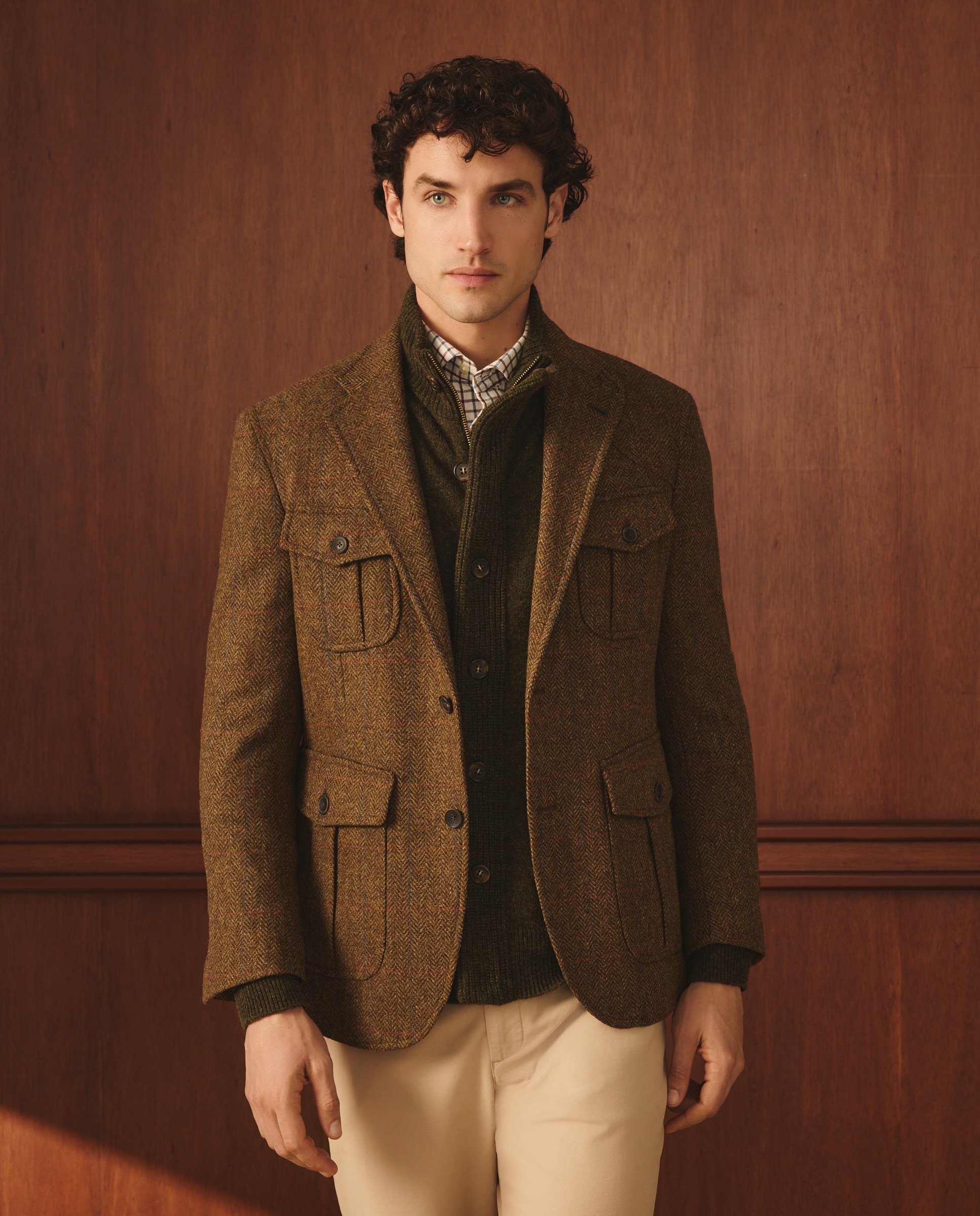 Casaco Tweed Castanho-2