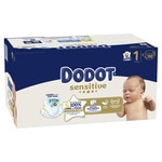 Sensitive size 1 nappies for newborns 2 to 5 kg box 90 units