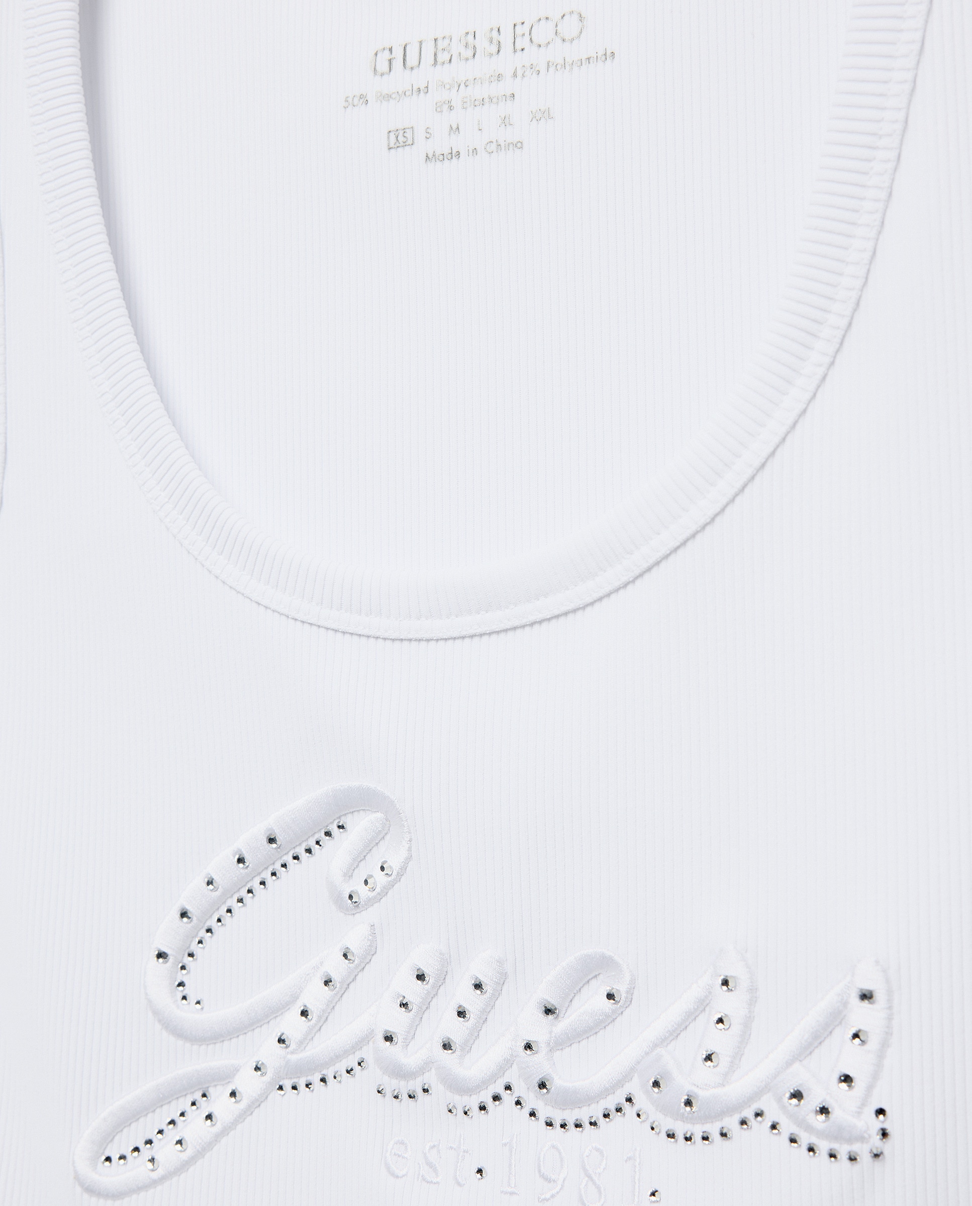 T-shirt sem mangas Branco-5