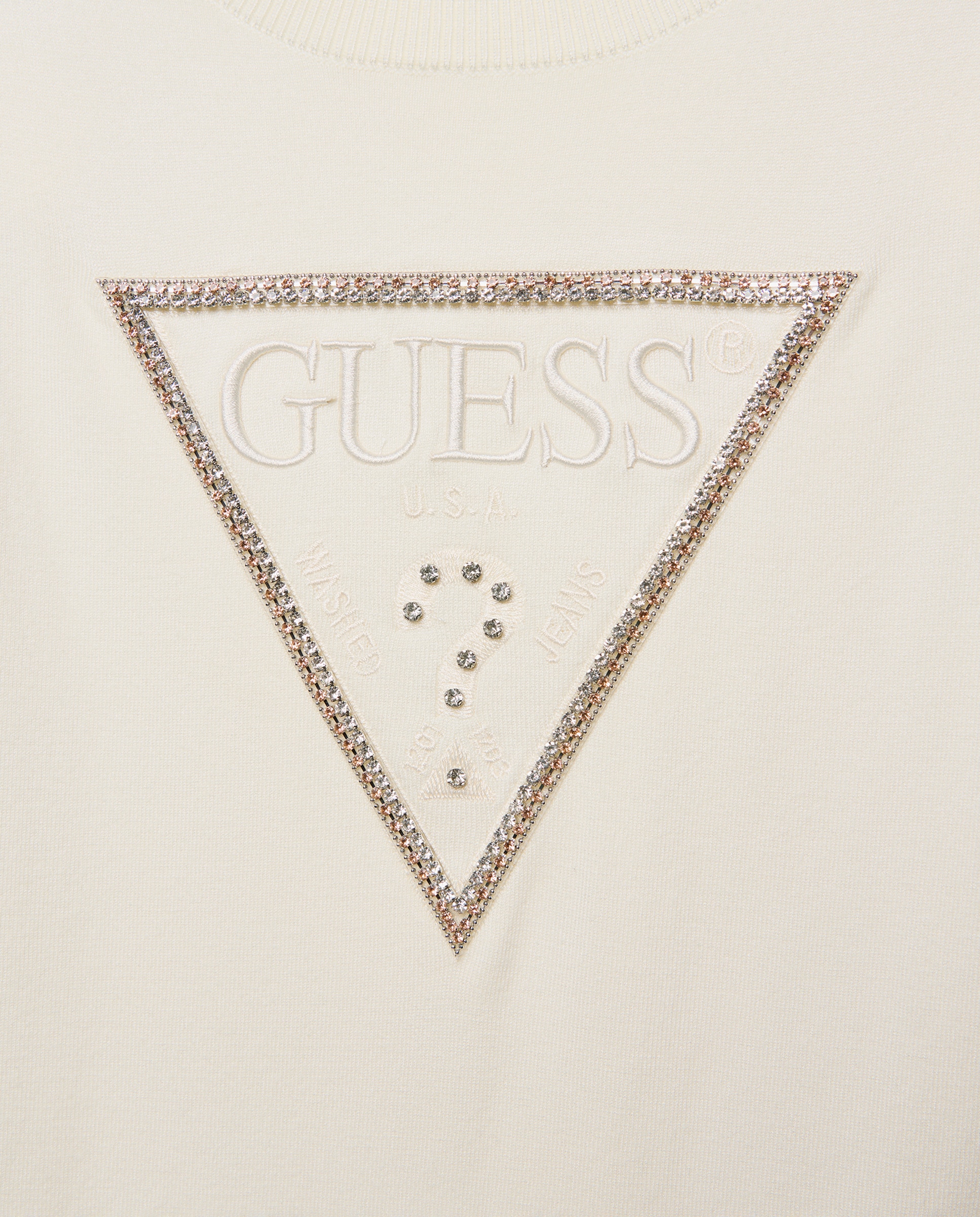 Camisola de malha com manga comprida Branco-2