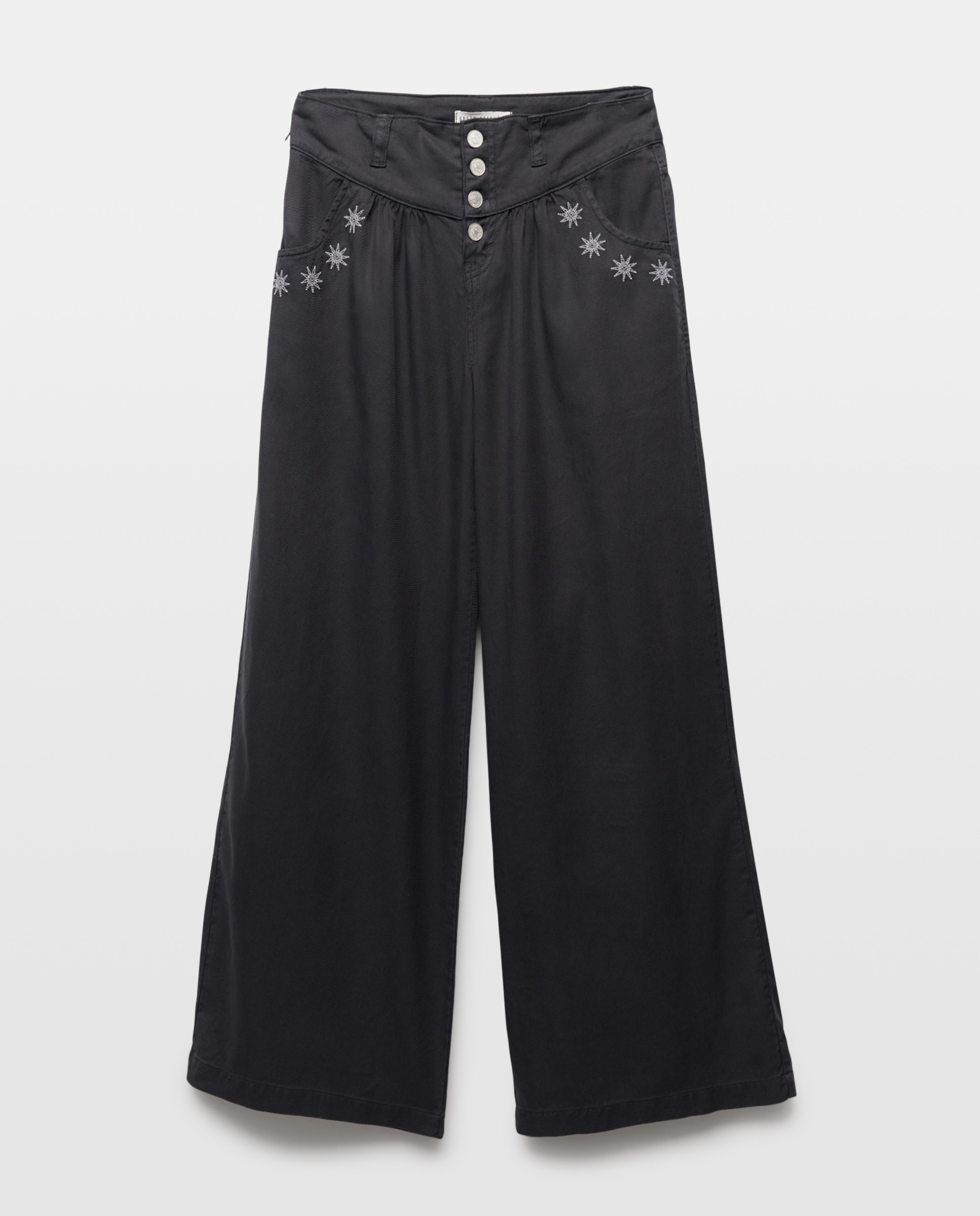Jeans Light com Bordados 830 Antracite-4
