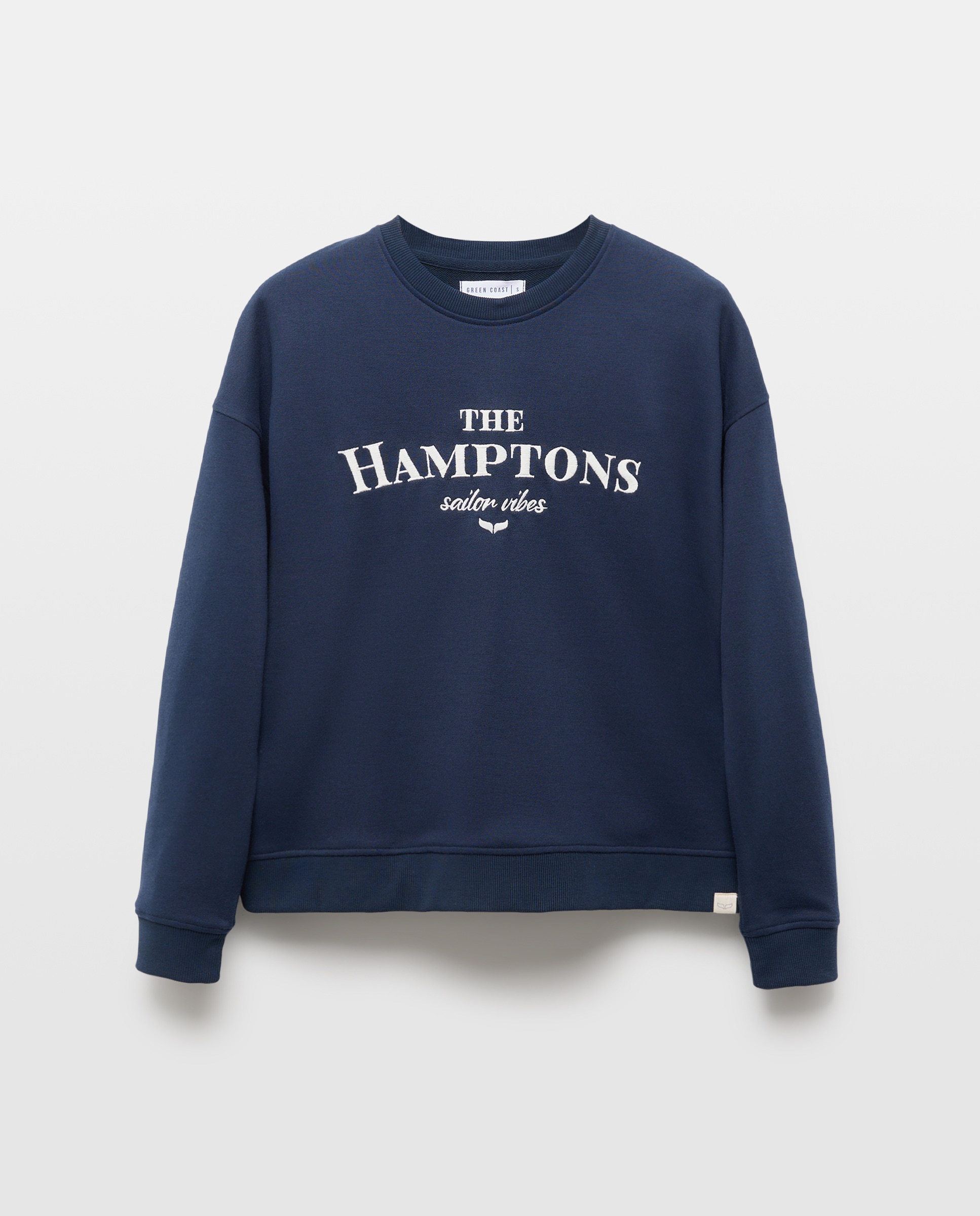 Sweatshirt com Bordado Hamptons Azul-marinho-5