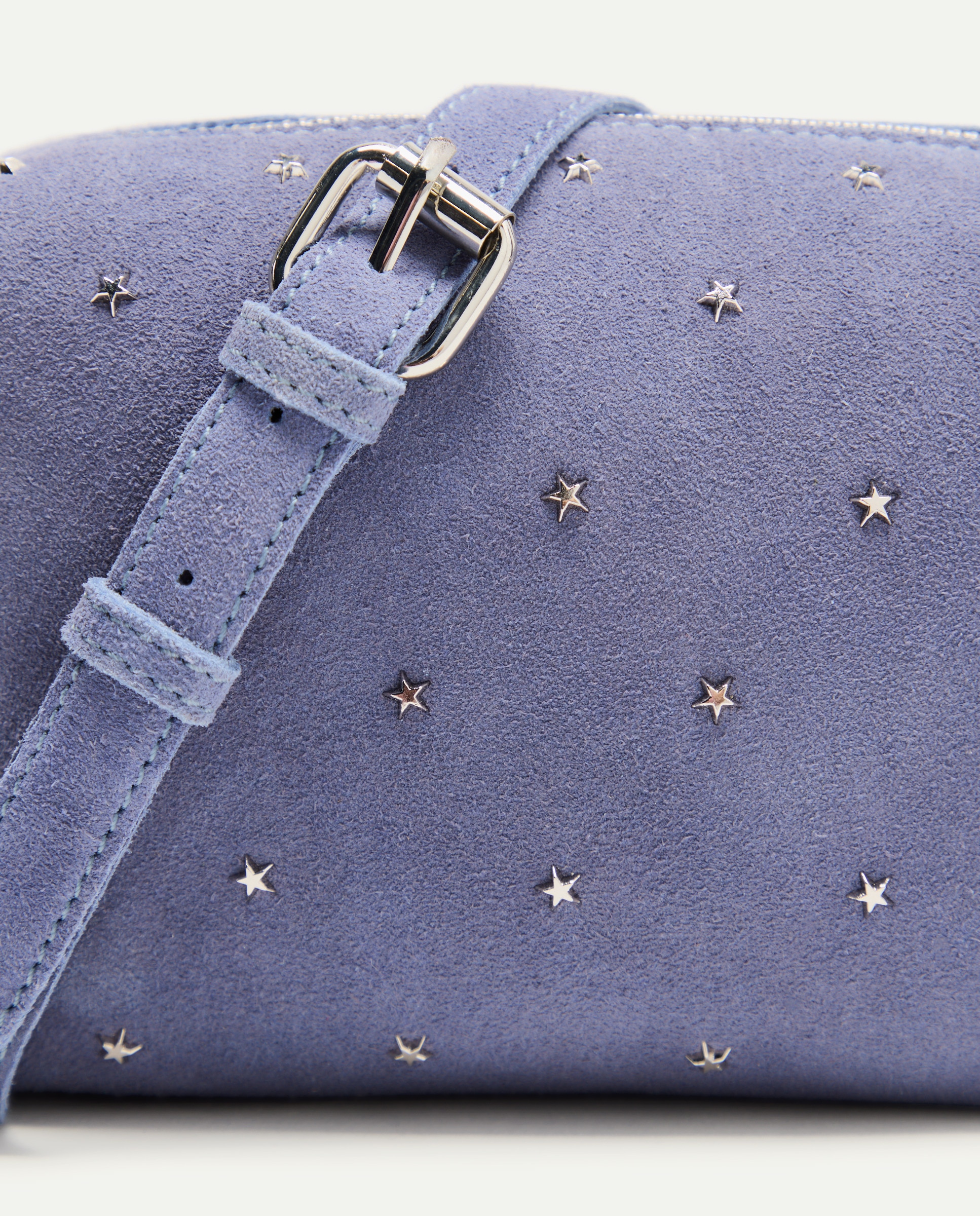 Mala em Pele Tipo Câmara com Estrelas 400 Azul-4