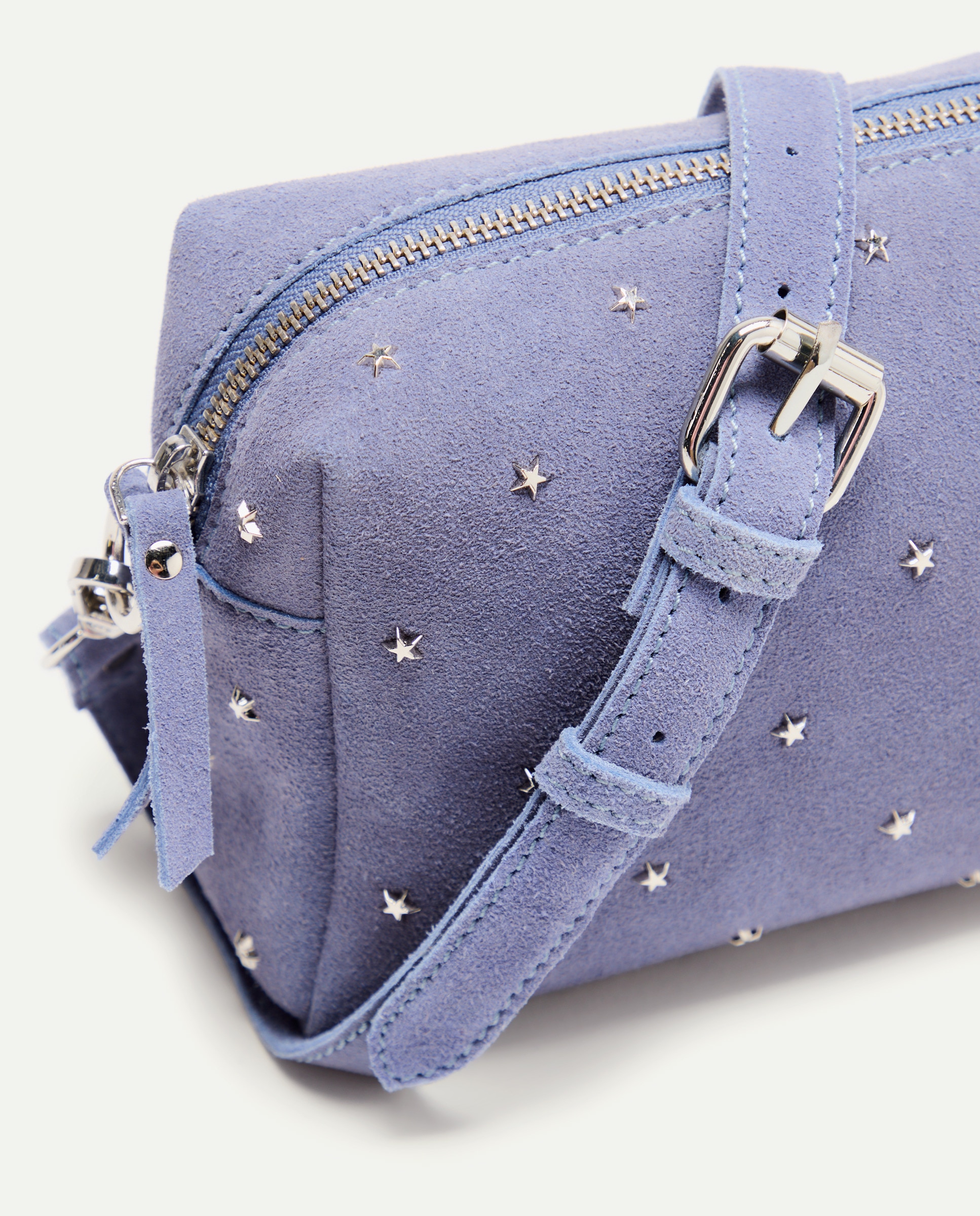 Mala em Pele Tipo Câmara com Estrelas 400 Azul-5
