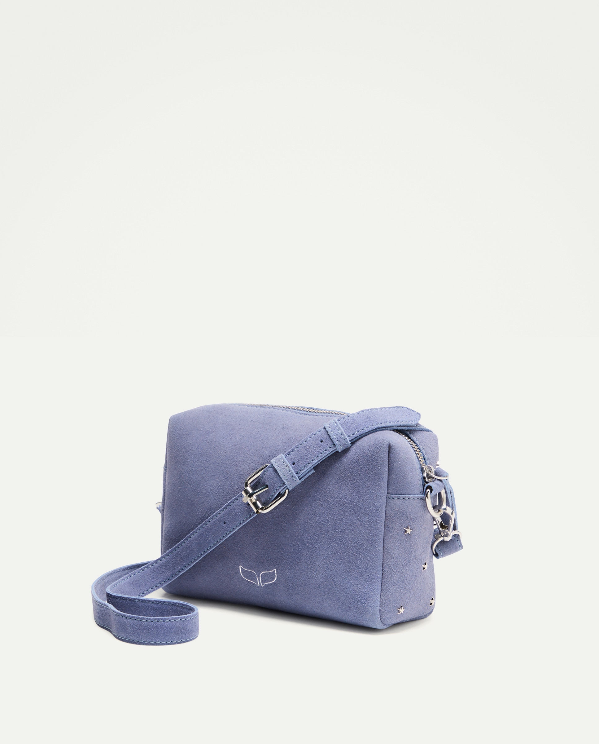 Mala em Pele Tipo Câmara com Estrelas 400 Azul-2