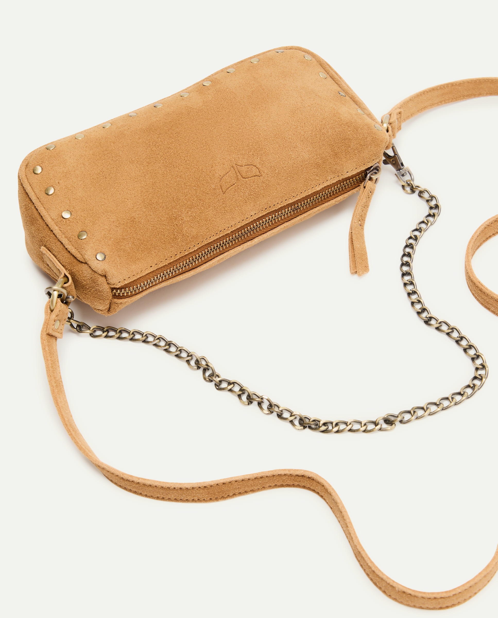 Mala a Tiracolo com Tachas Castanho-4