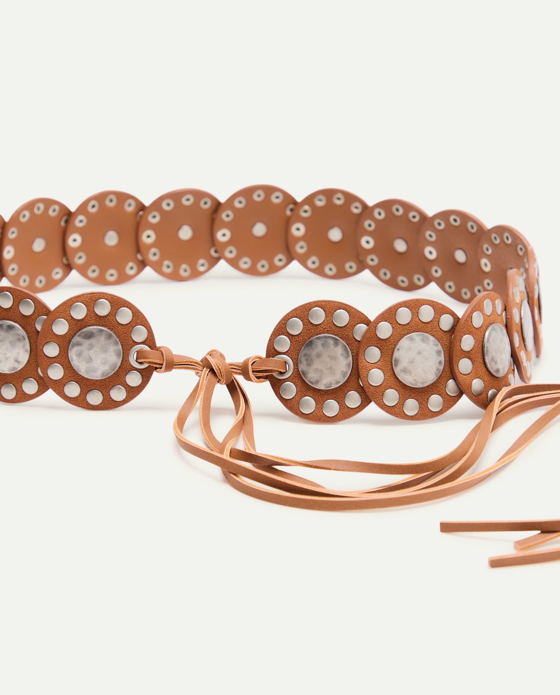 Cinto Boho de Metal Castanho-3