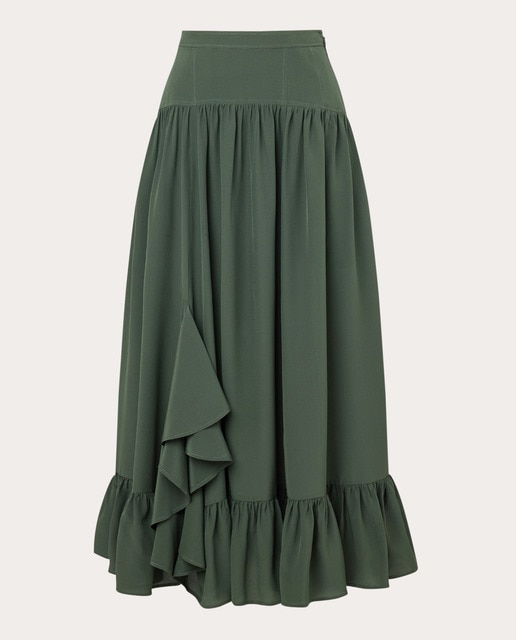 Imagen 0 de Falda midi Lilou de seda