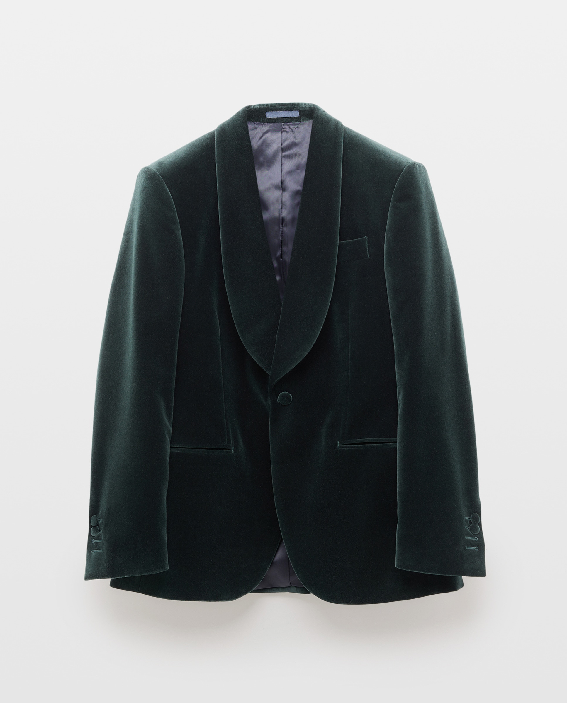 Casaco Smoking de Veludo 530 Verde Escuro-5