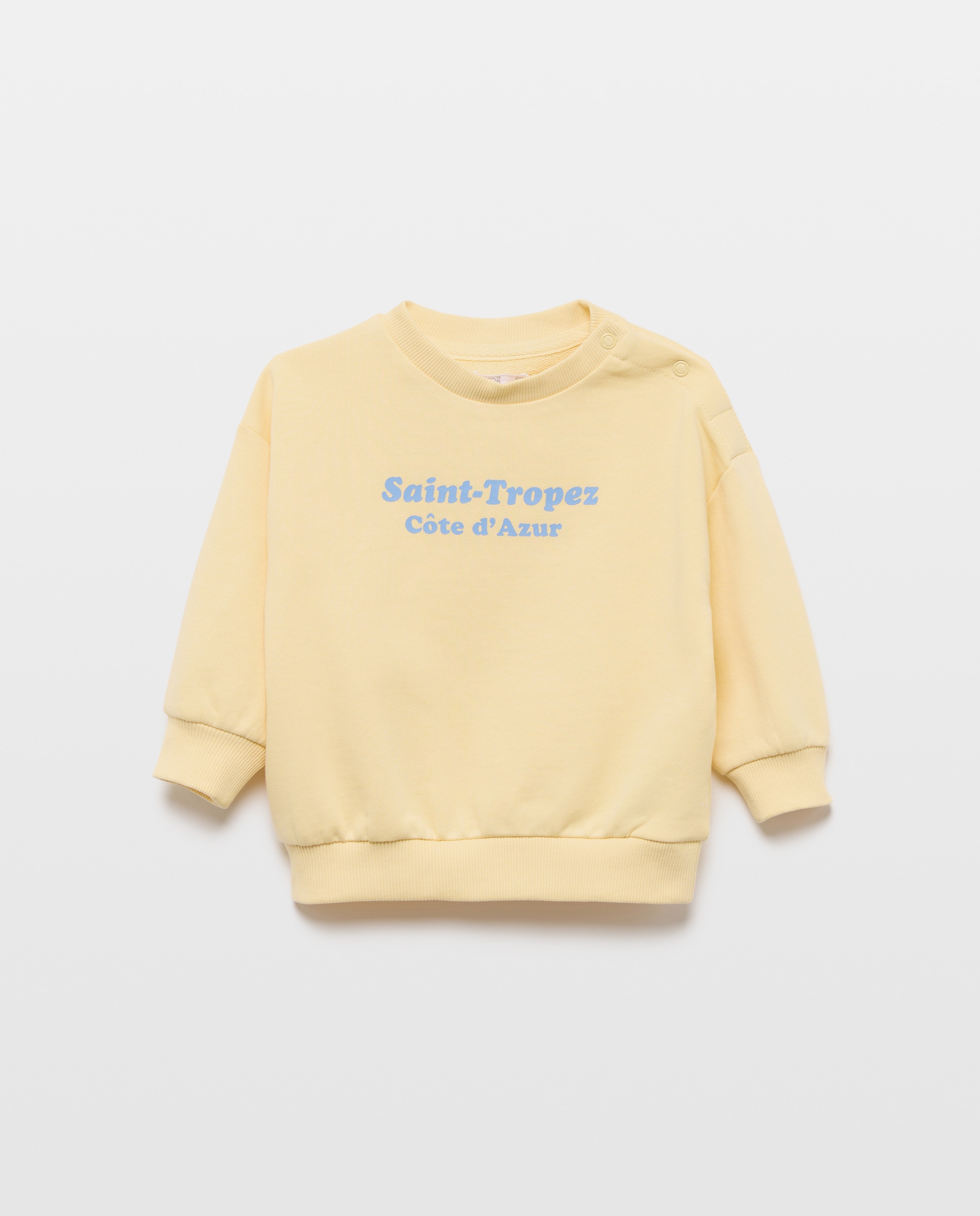 Imagen 0 de Sudadera de bebé cuello caja estampada
