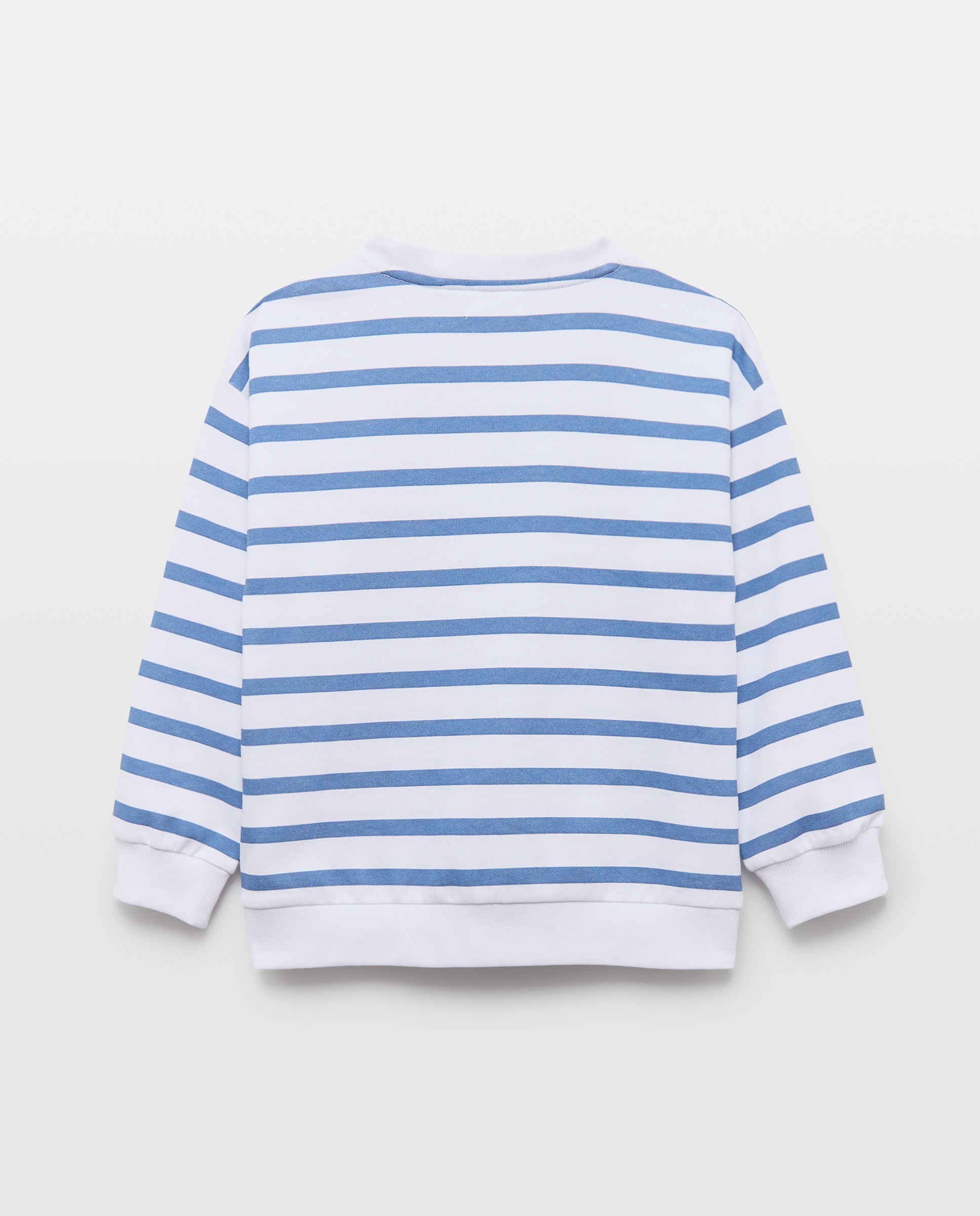 Sudadera de niño cuello caja rayas 430 Azul oscuro-2