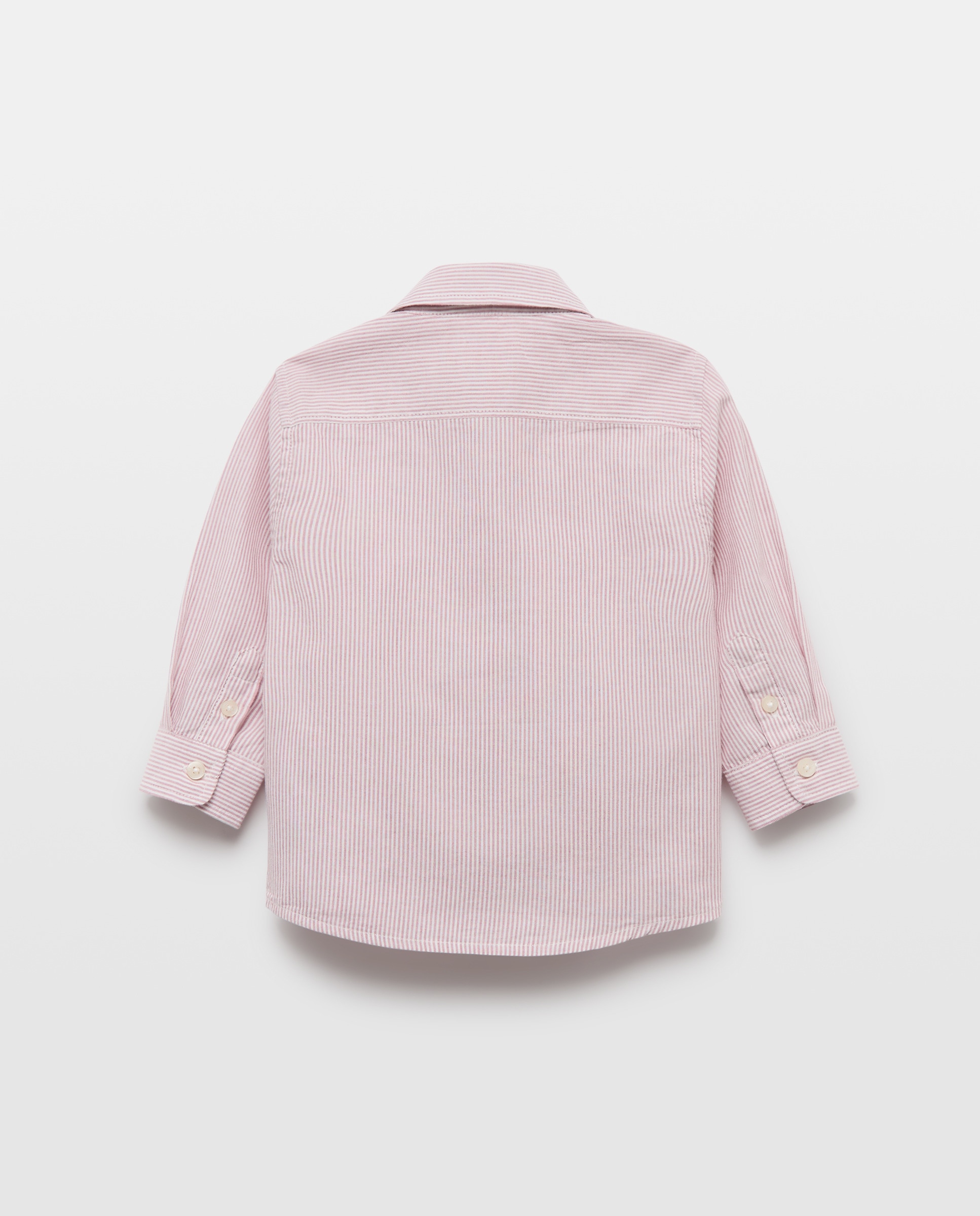 Camisa de bebé chambray rayas moradas Morado-2