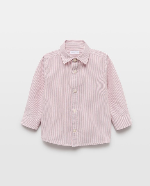 Imagen 0 de Camisa de bebé chambray rayas moradas