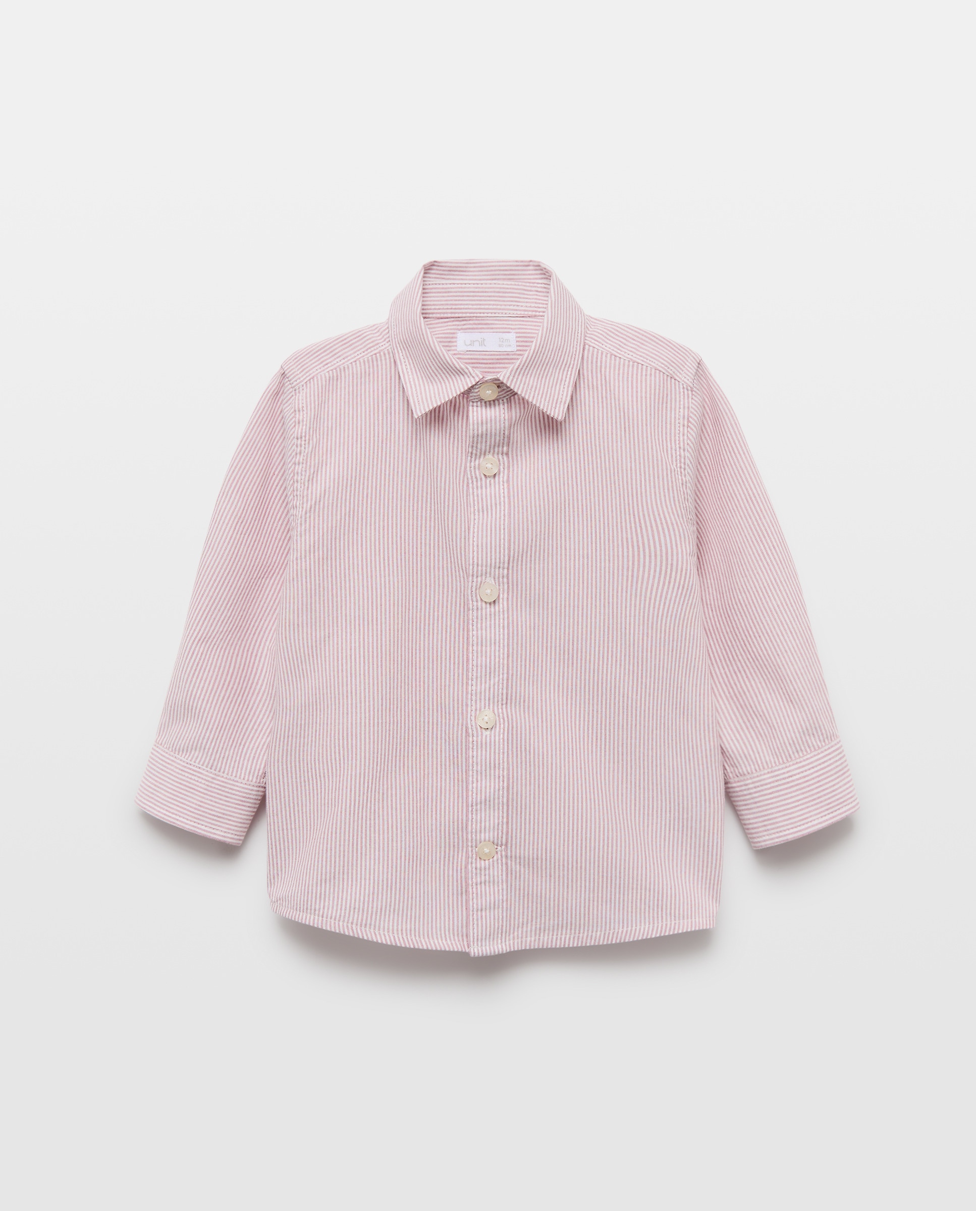 Camisa de bebé chambray rayas moradas Morado-1