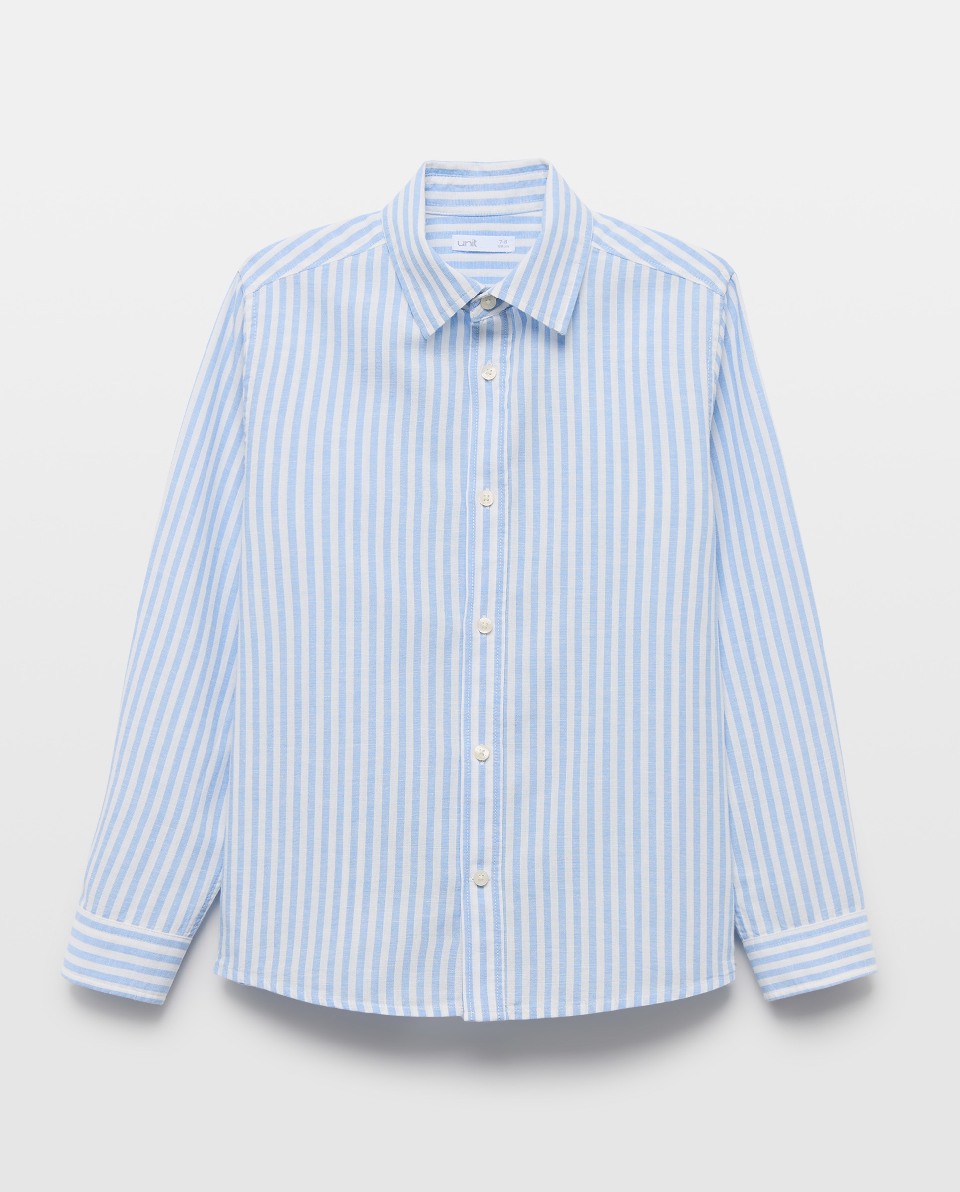 Imagen 0 de Camisa de niño algodón-lino rayas