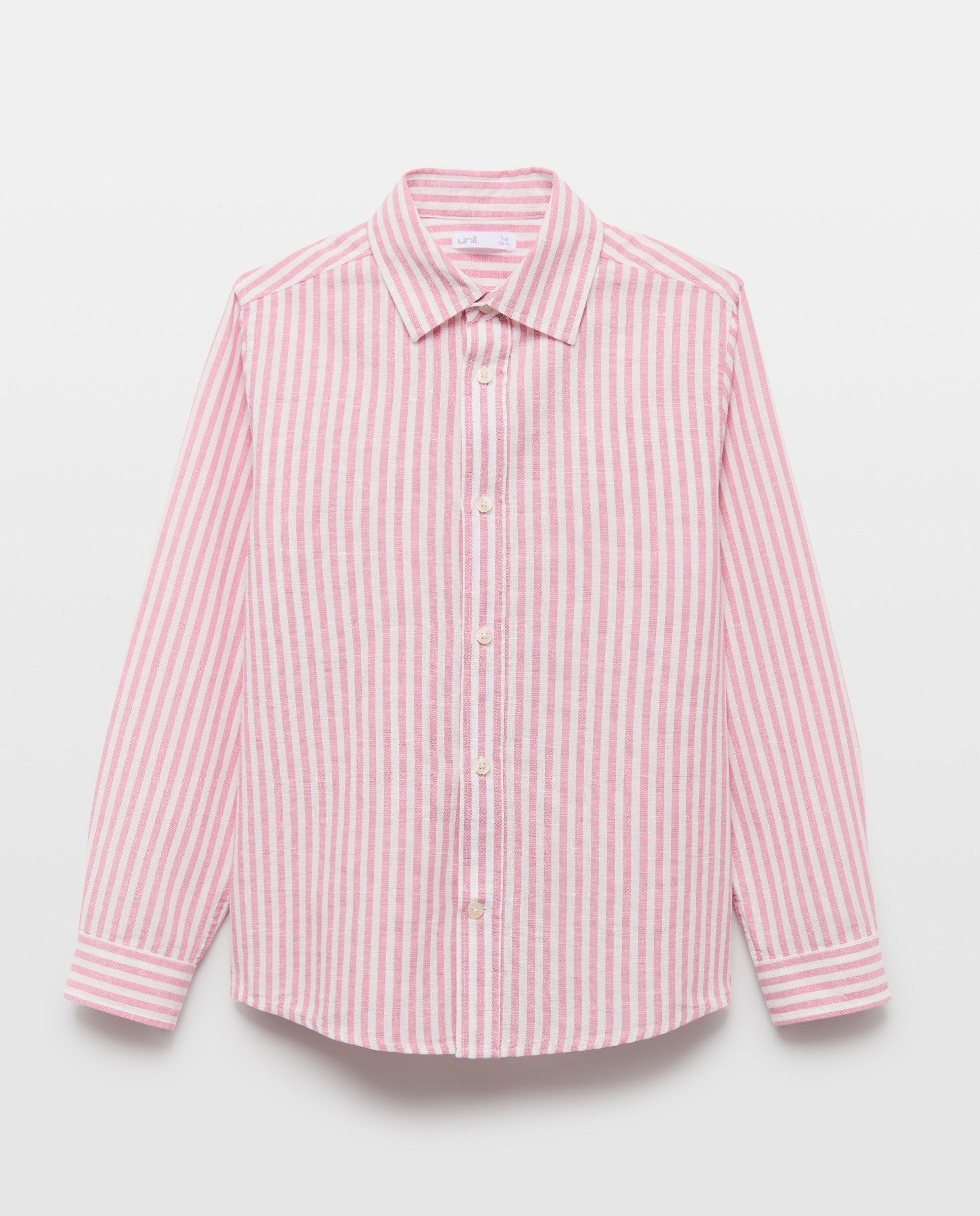 Imagen 0 de Camisa de niño algodón-lino rayas