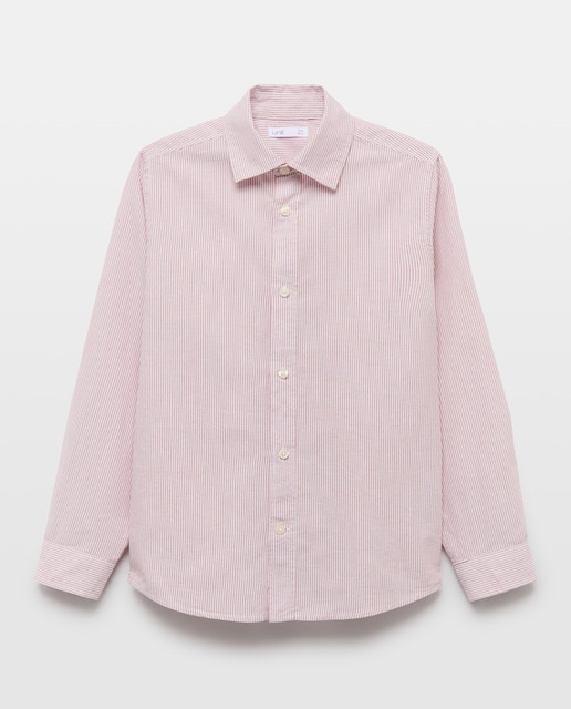 Imagen 0 de Camisa de niño chambray rayas moradas