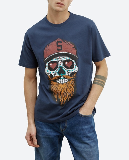 Imagen 0 de Camiseta bearded skull