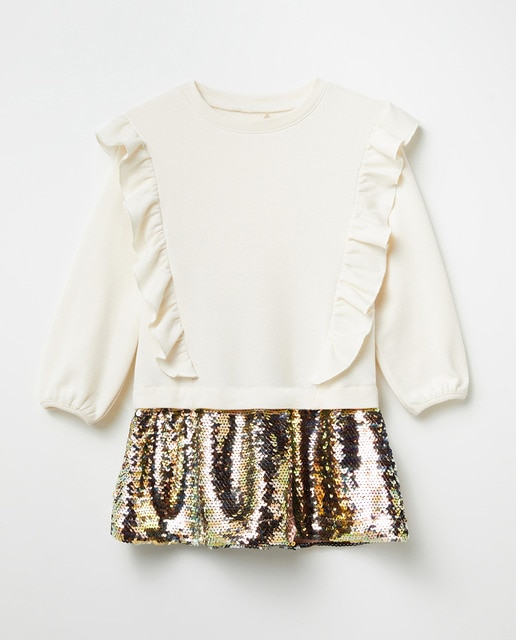 Imagen 0 de Vestido mixto lentejuelas de niña