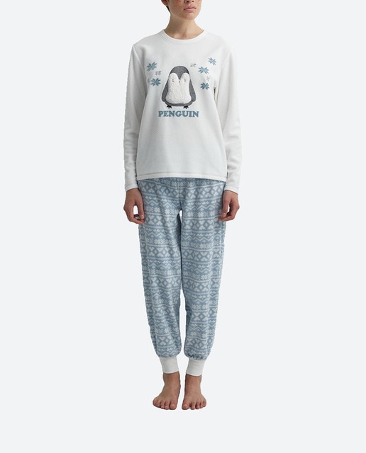 Imagen 0 de Pijama de mujer polar pingüino