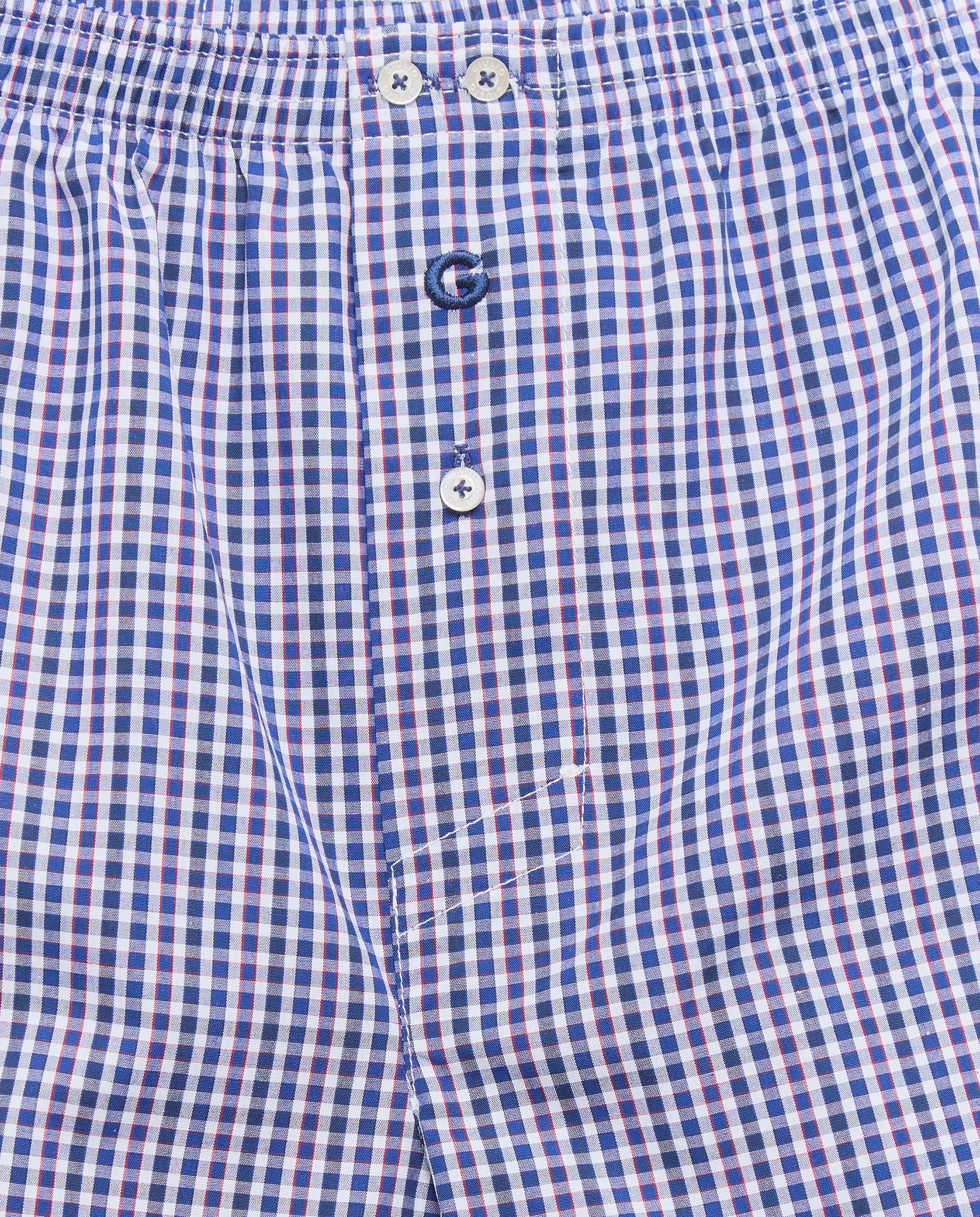 Boxers em Tecido com Costura Americana Azul-5