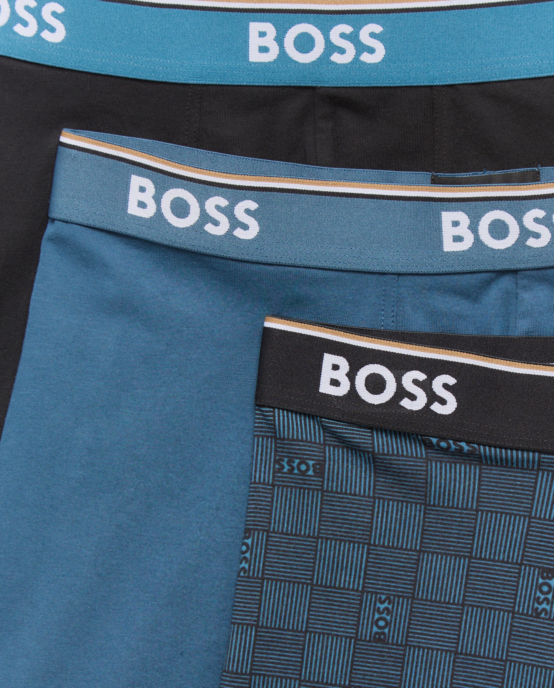 Pack de Três Boxers em Algodão Multicolor-3