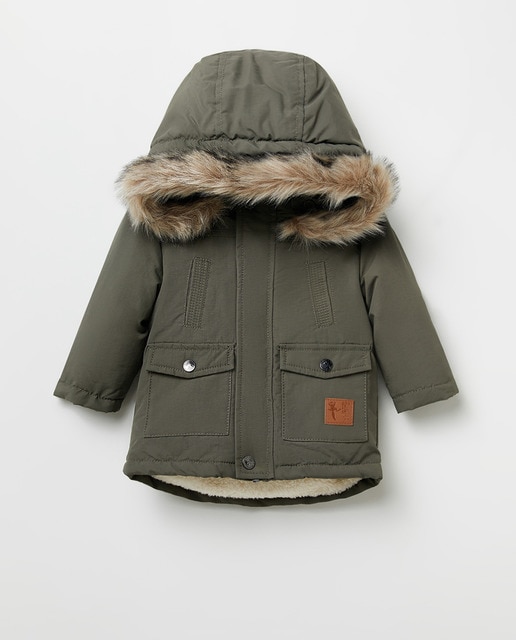 Imagen 0 de Parka capucha pelo de bebé niño