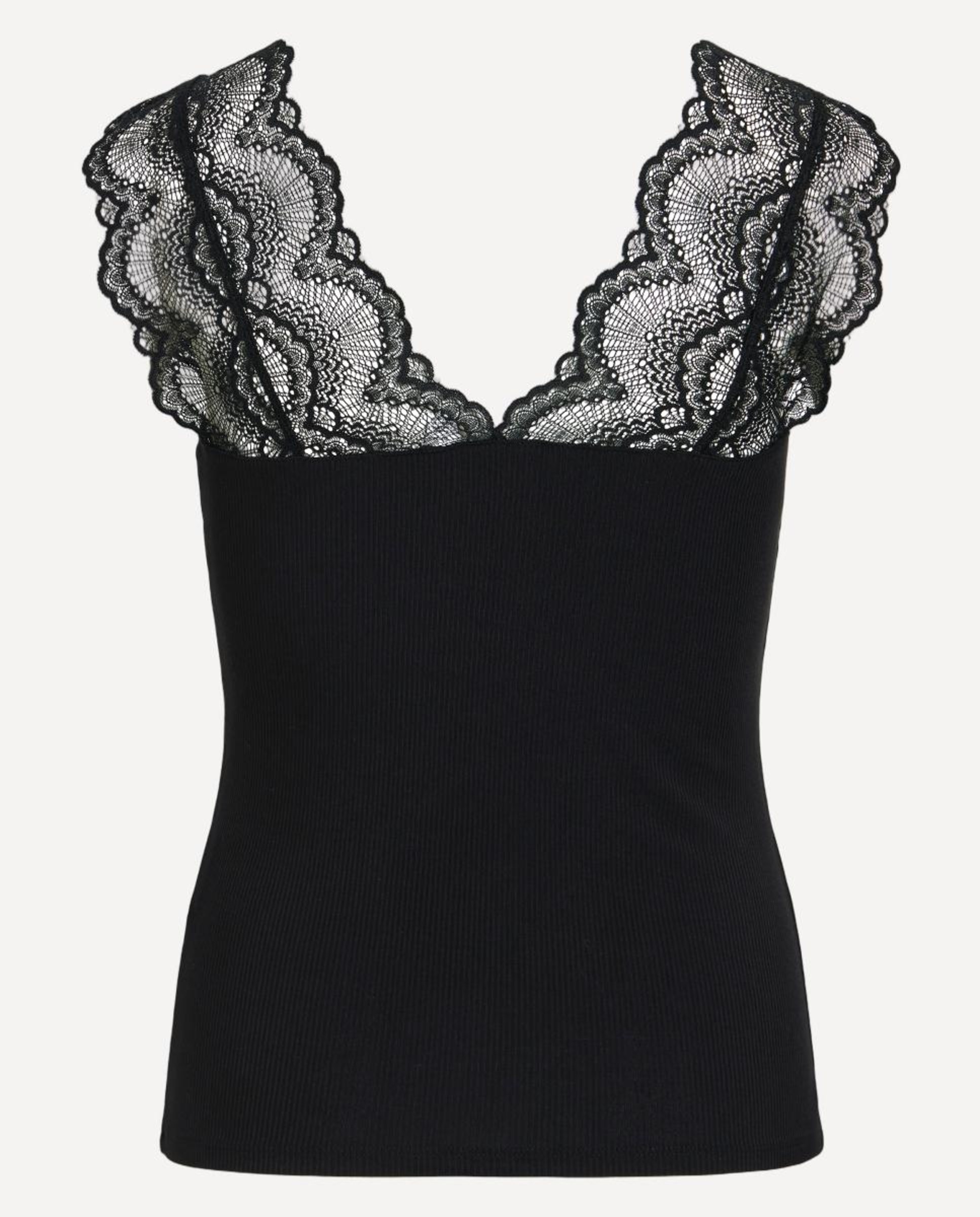 Top com Detalhe de Renda Preto-5