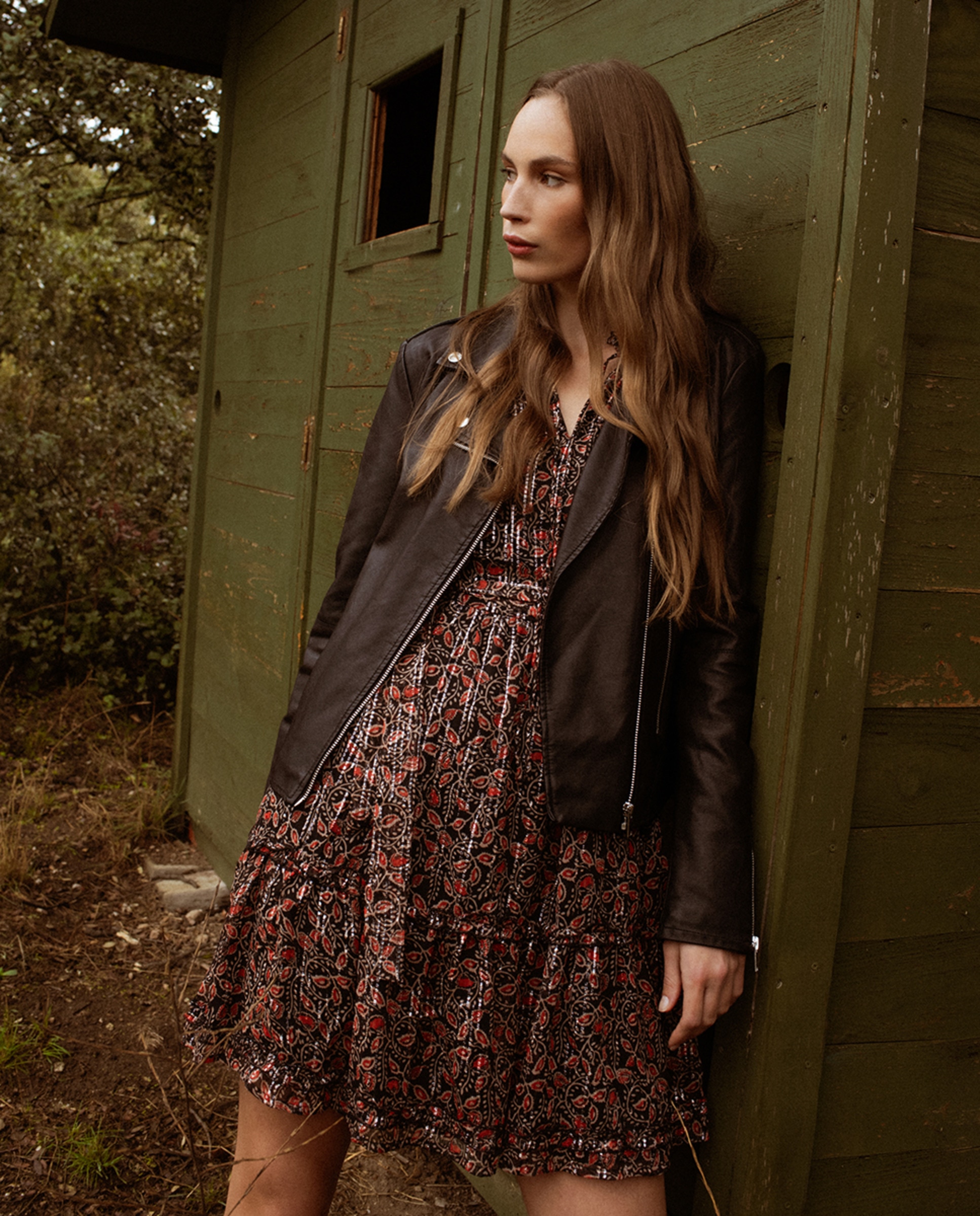 Blusão em Polipele de Manga Comprida com Fecho de Correr Preto-10