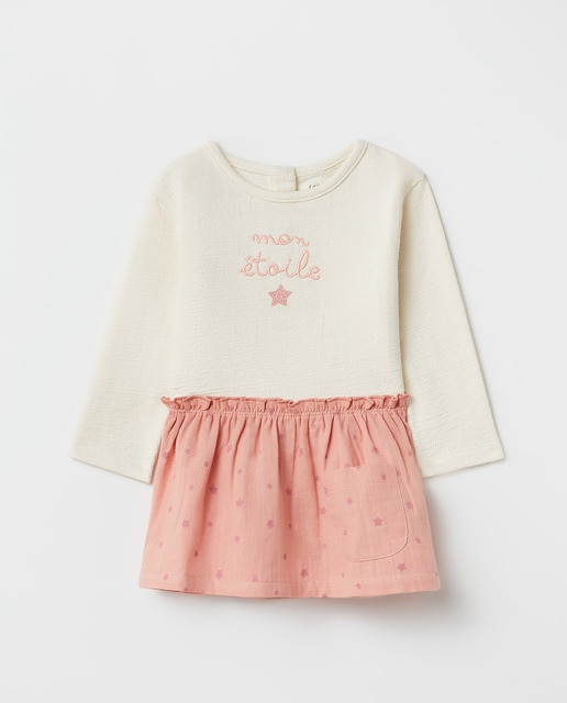 Imagen 0 de Vestido de bebé niña mixto felpa