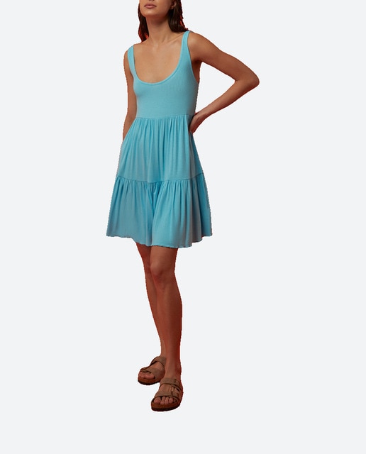 Imagen 0 de Vestido canalé liso