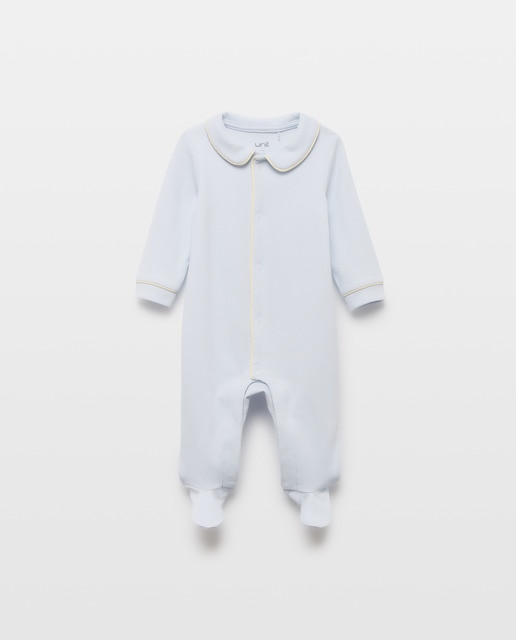 Imagen 0 de Pijama de bebé largo con contrastes