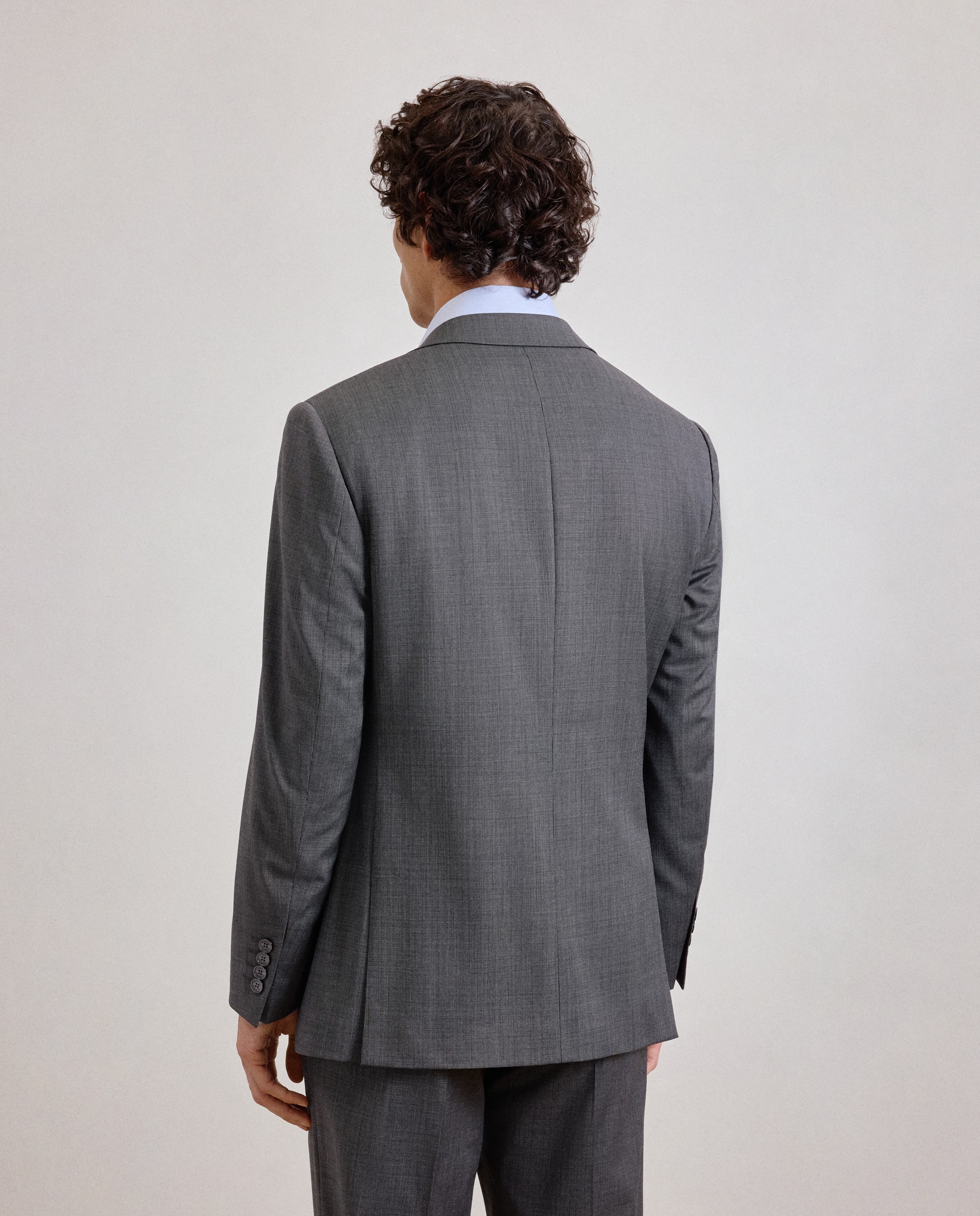 Casaco de Fato Separate Regular Lavável Cinzento-3