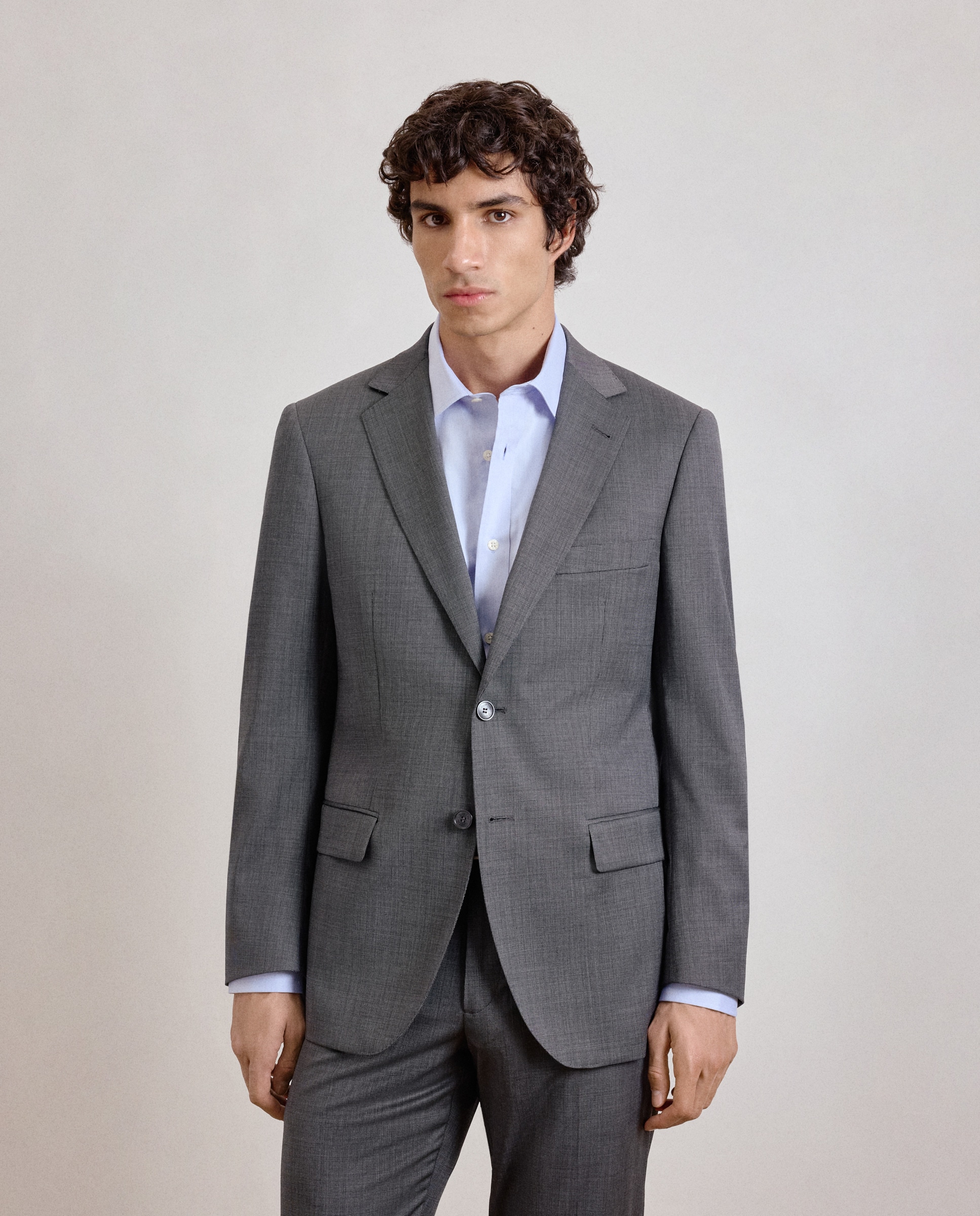 Casaco de Fato Separate Regular Lavável Cinzento-2