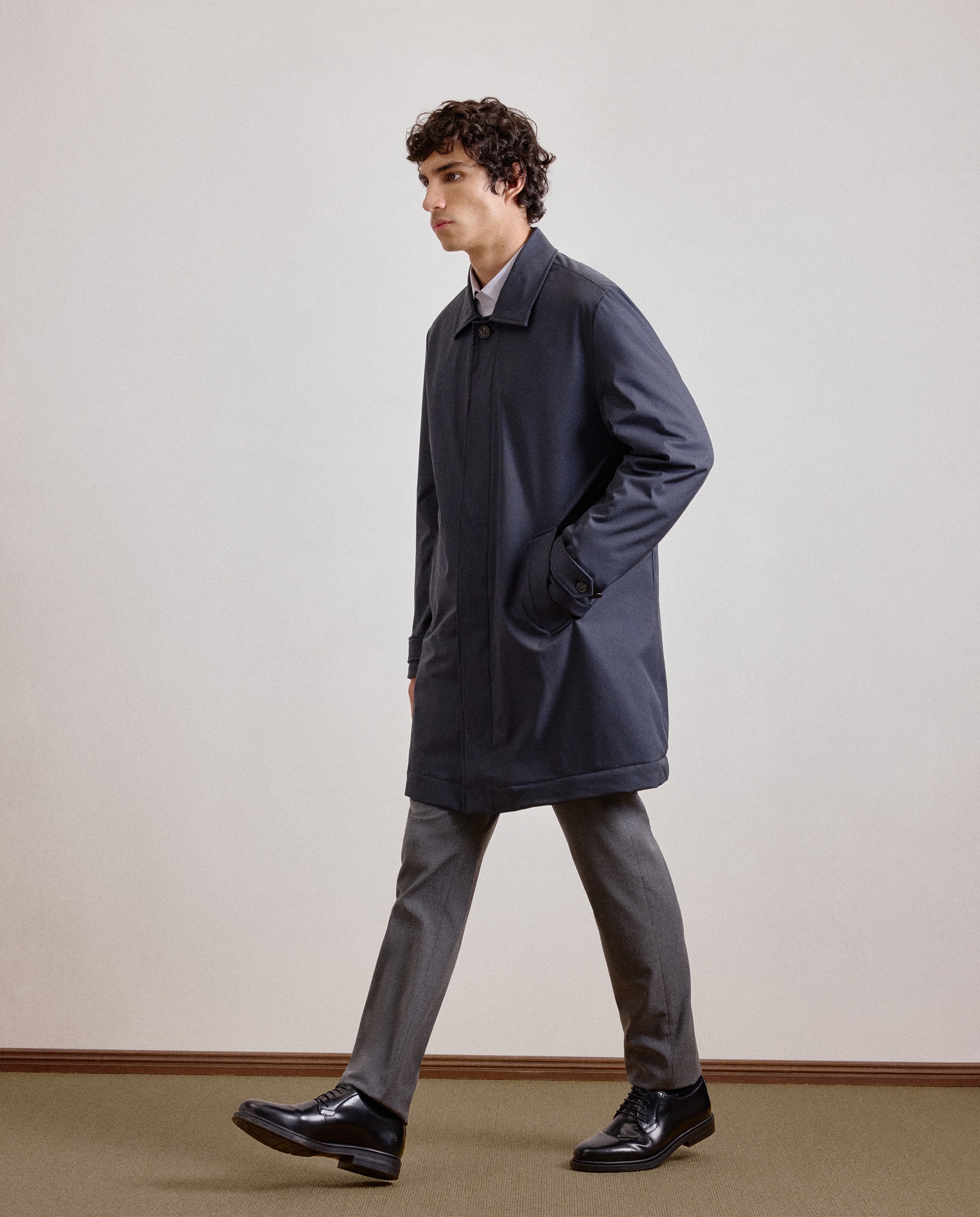 Gabardine Modulável Cinzento-escuro-1