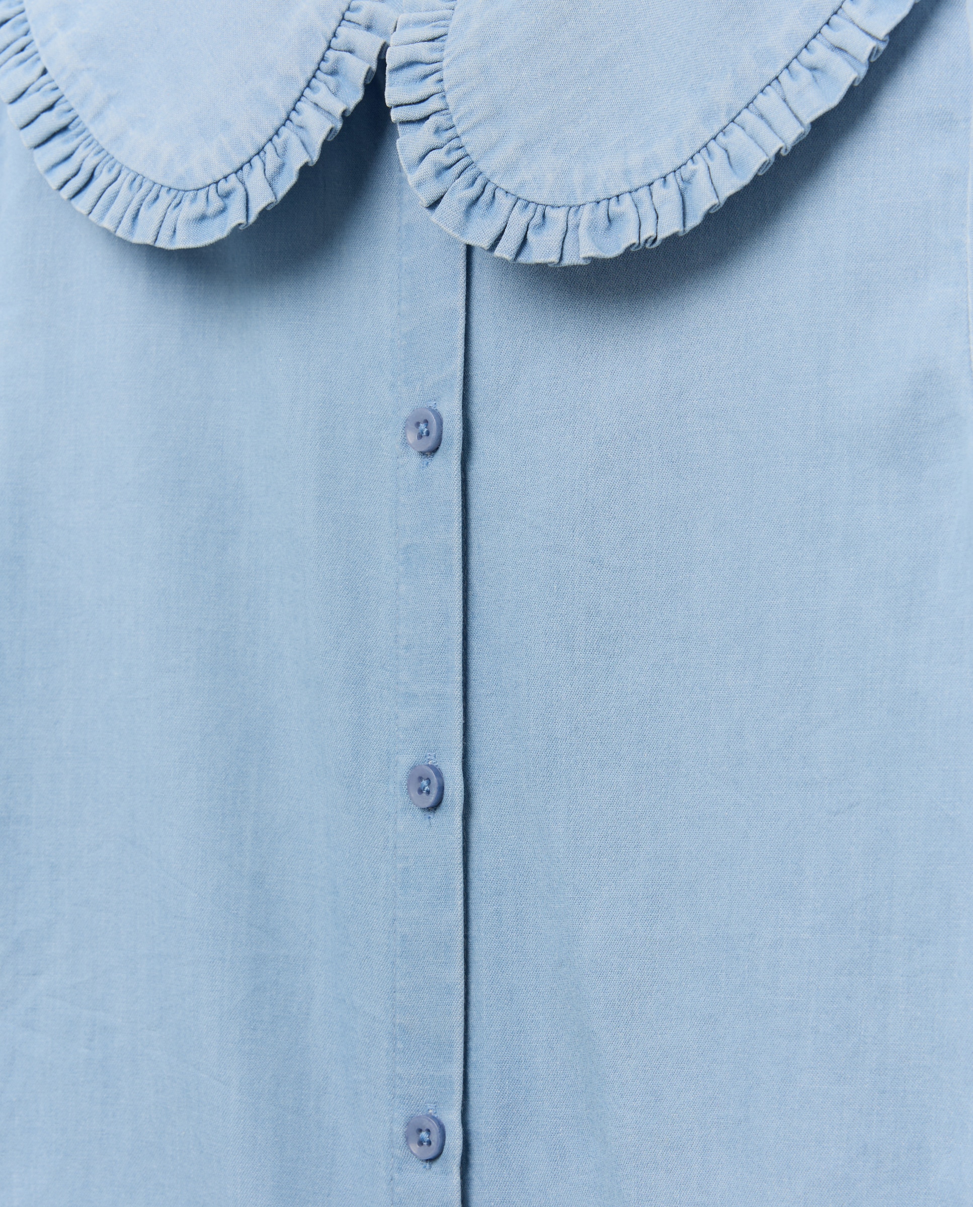 Blusa niña denim Azul pálido-3