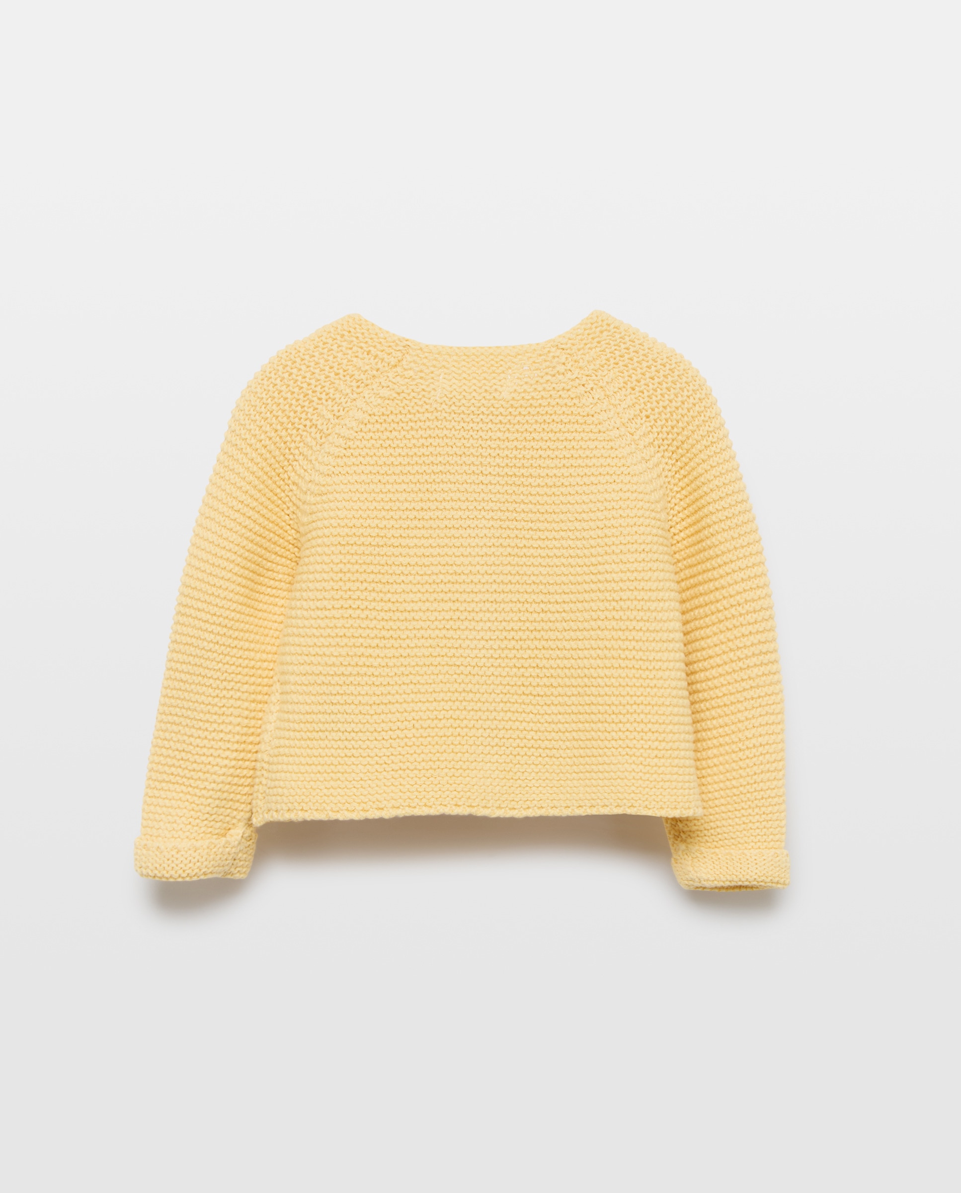 Chaqueta de recién nacido básica 310 Amarillo claro-2