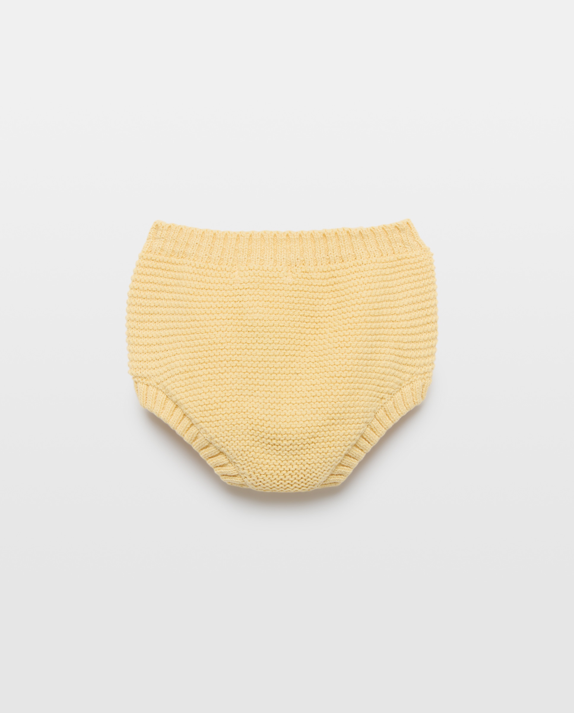 Culetin de recién nacido de tricot 310 Amarillo claro-2