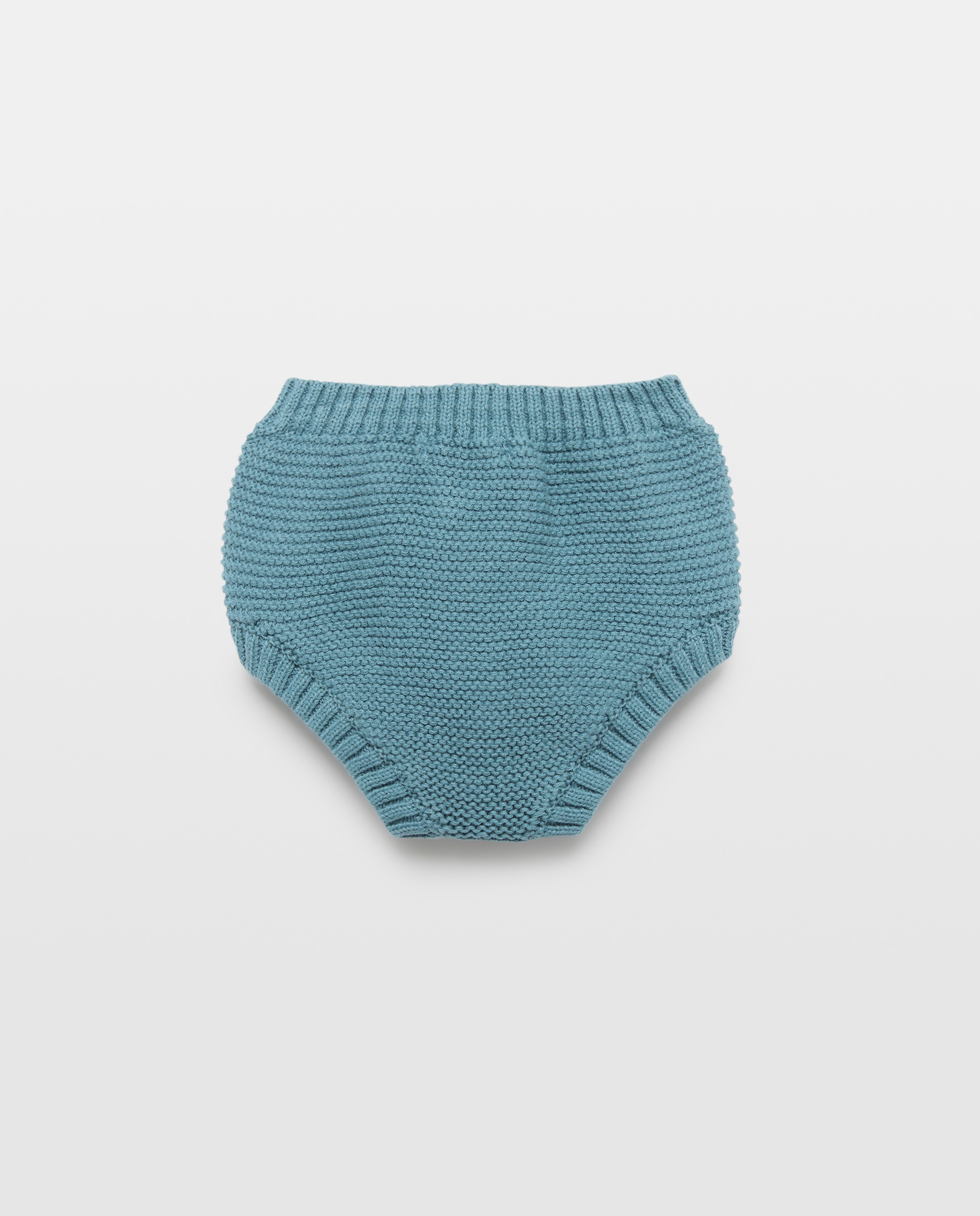 Culetin de recién nacido de tricot Verde Pato-2