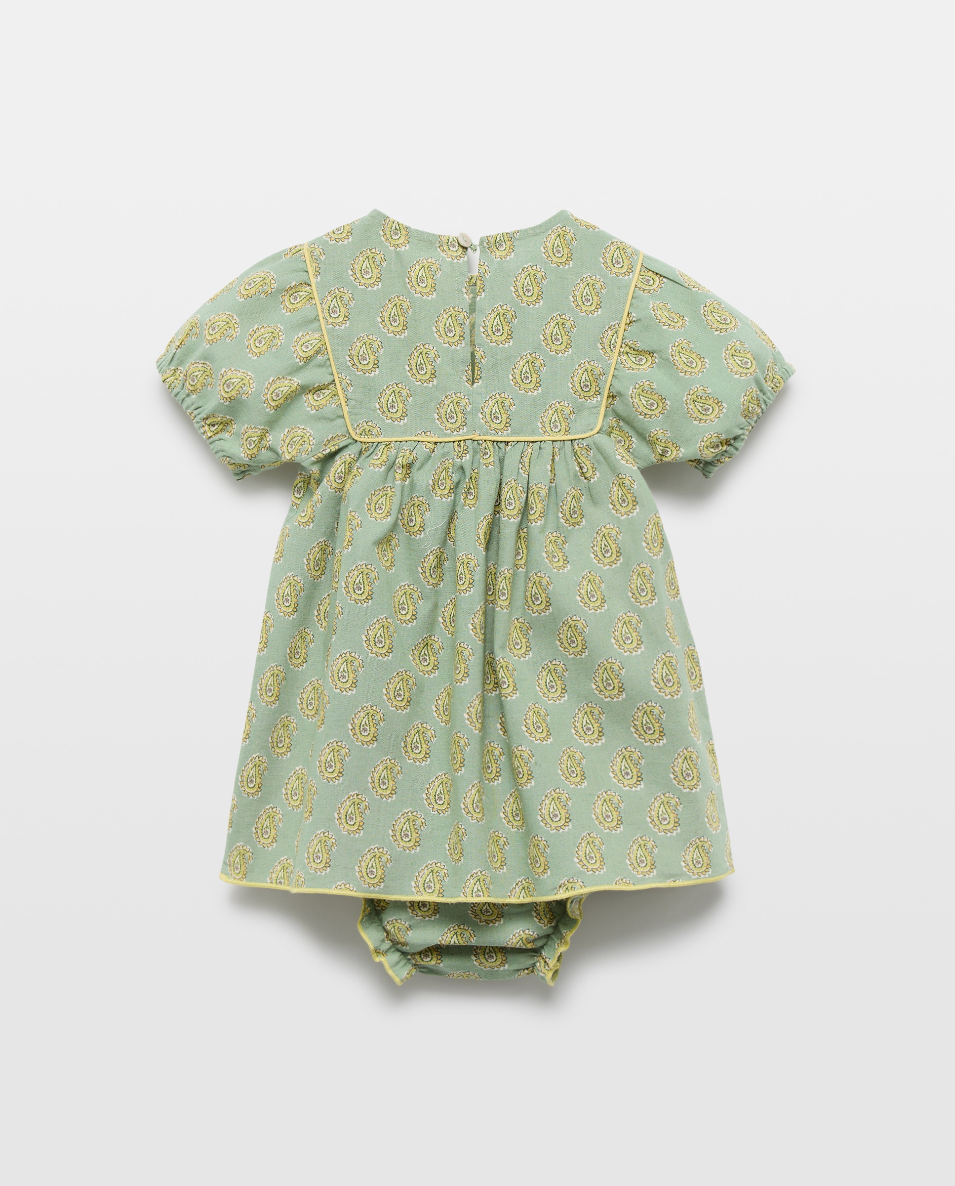 Vestido bebé niña estampado 530 Verde oscuro-2