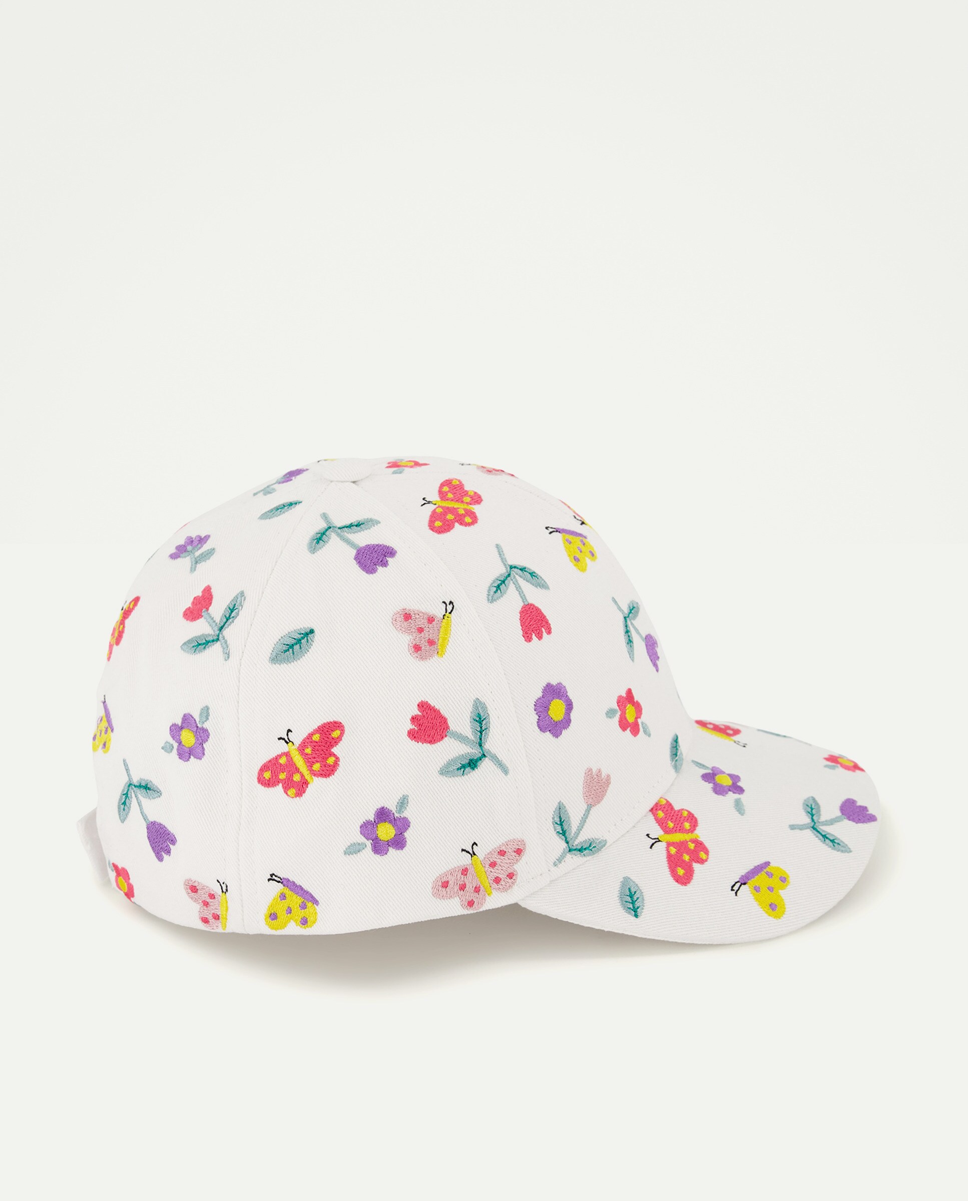 Boné com All Over Print Floral Multicolor-1