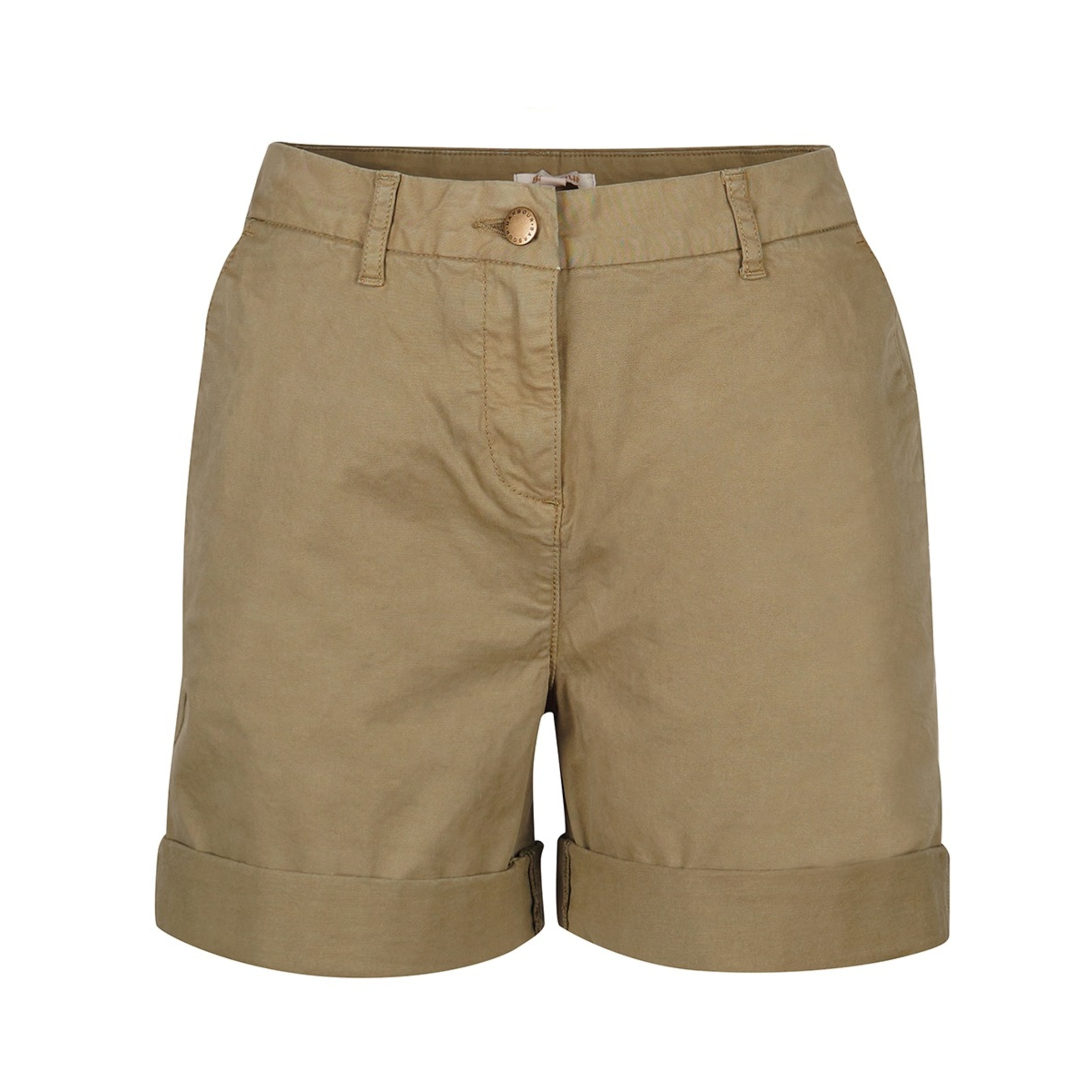 Calções Chino de Mulher Caqui-6