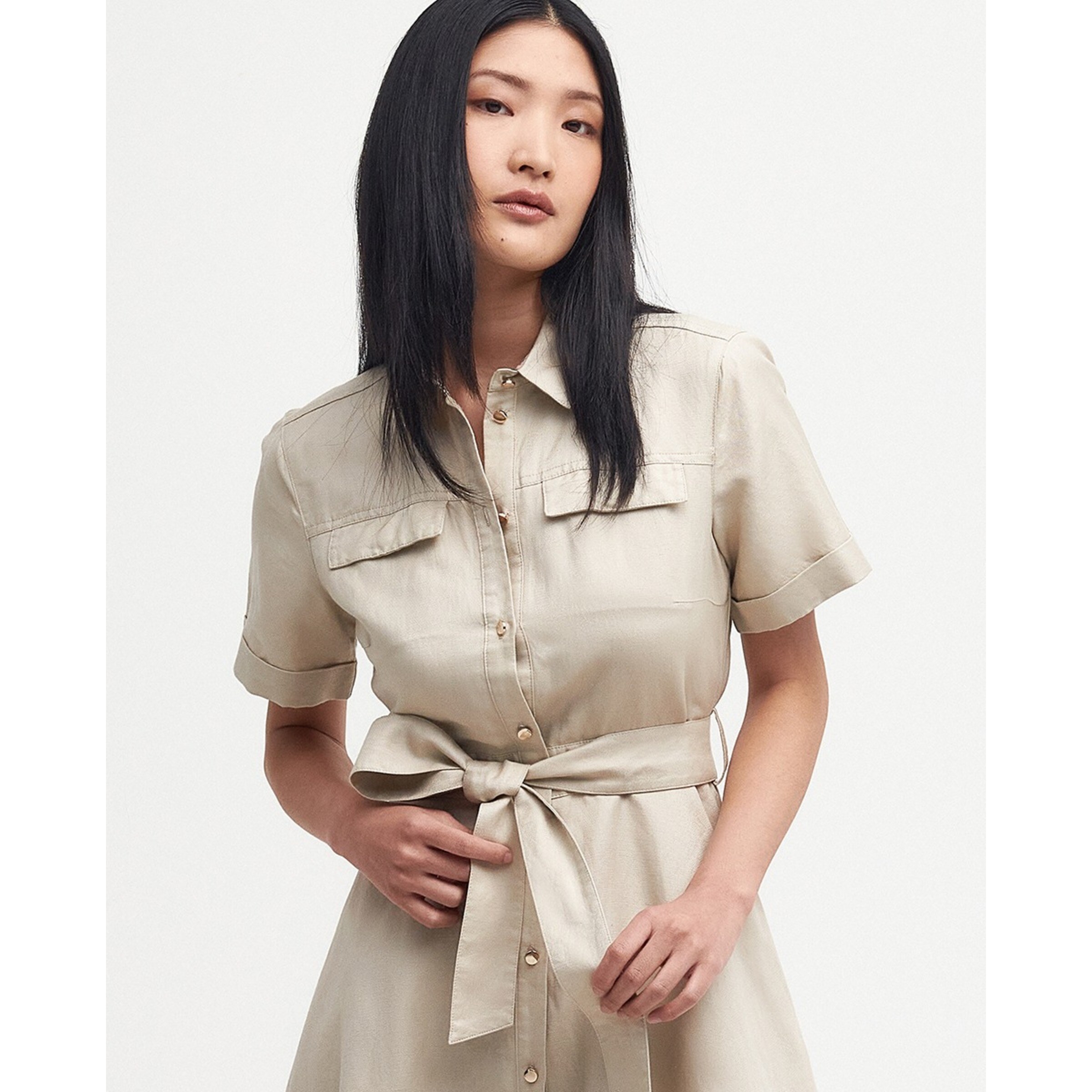 Vestido de Mulher Margaret Bege-3