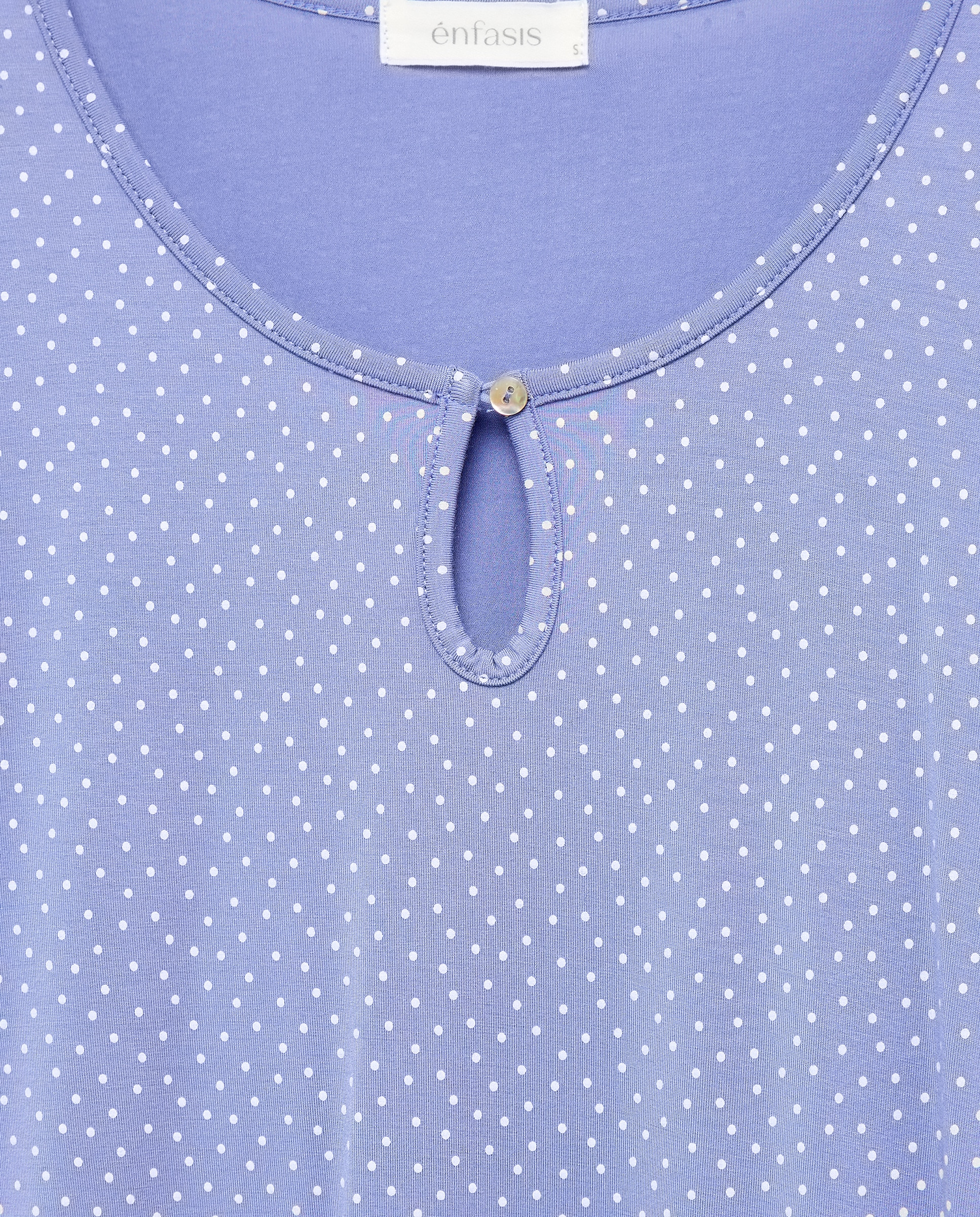 T-shirt de Viscose Estampada Azul-5