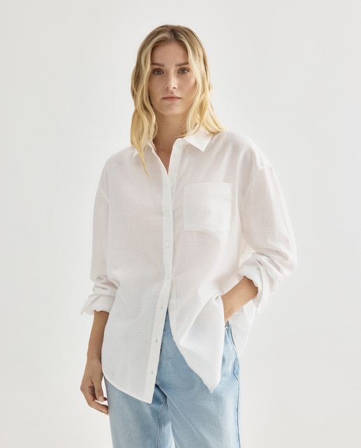 Imagen 0 de Camisa de mujer de algodón