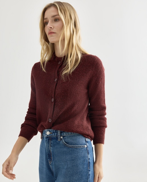 Imagen 0 de Cardigan de mujer con volante en el cuello